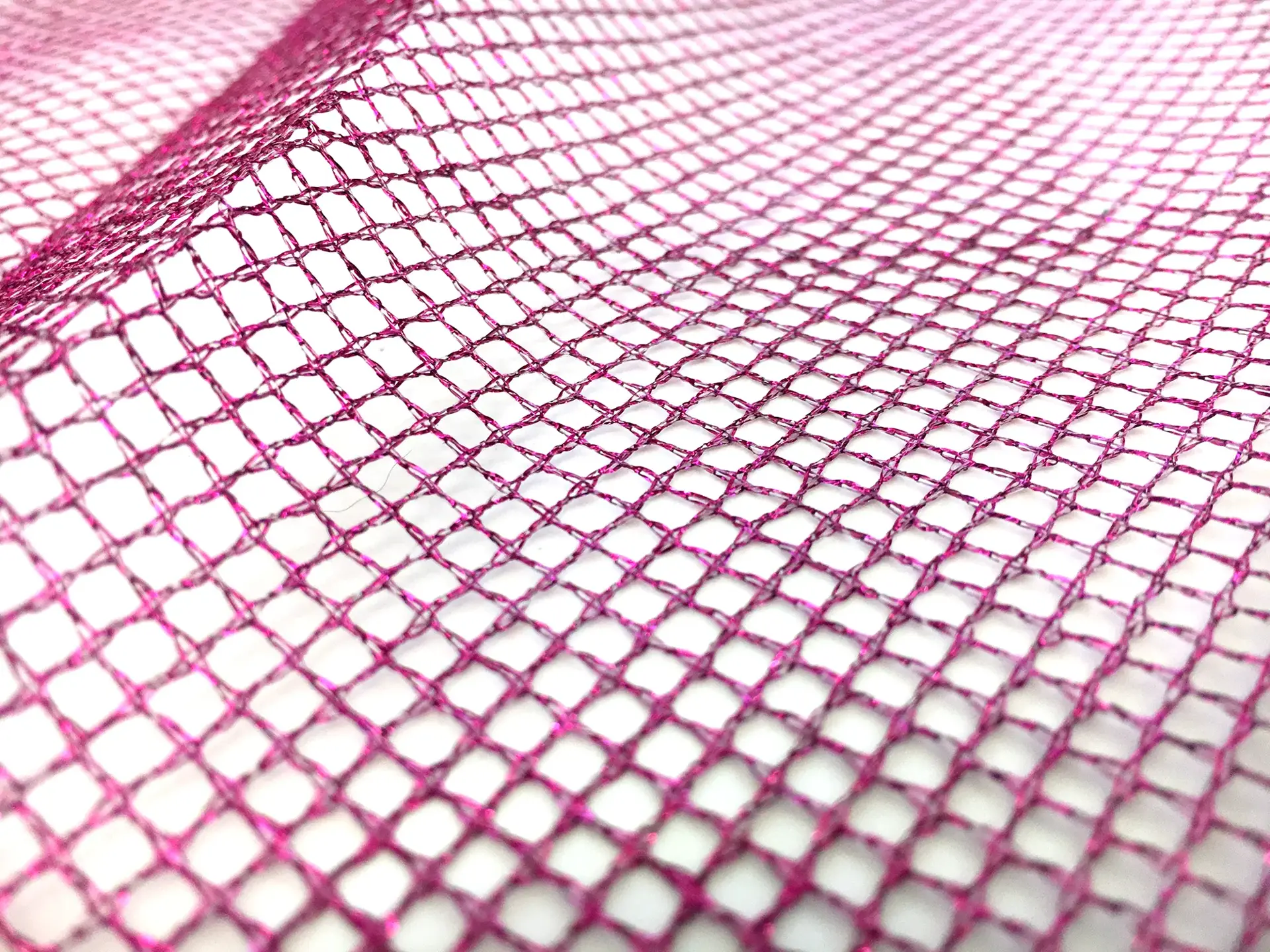 Metallic Mesh in Fuchsia