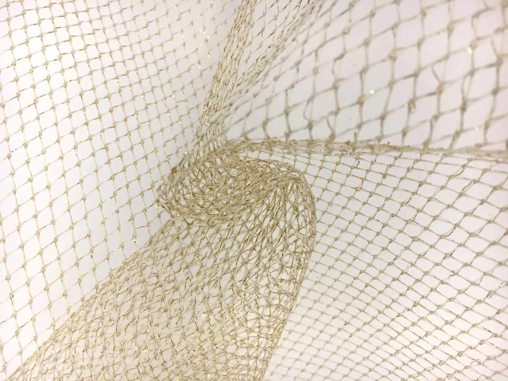 Metallic Mesh in Black and Gold