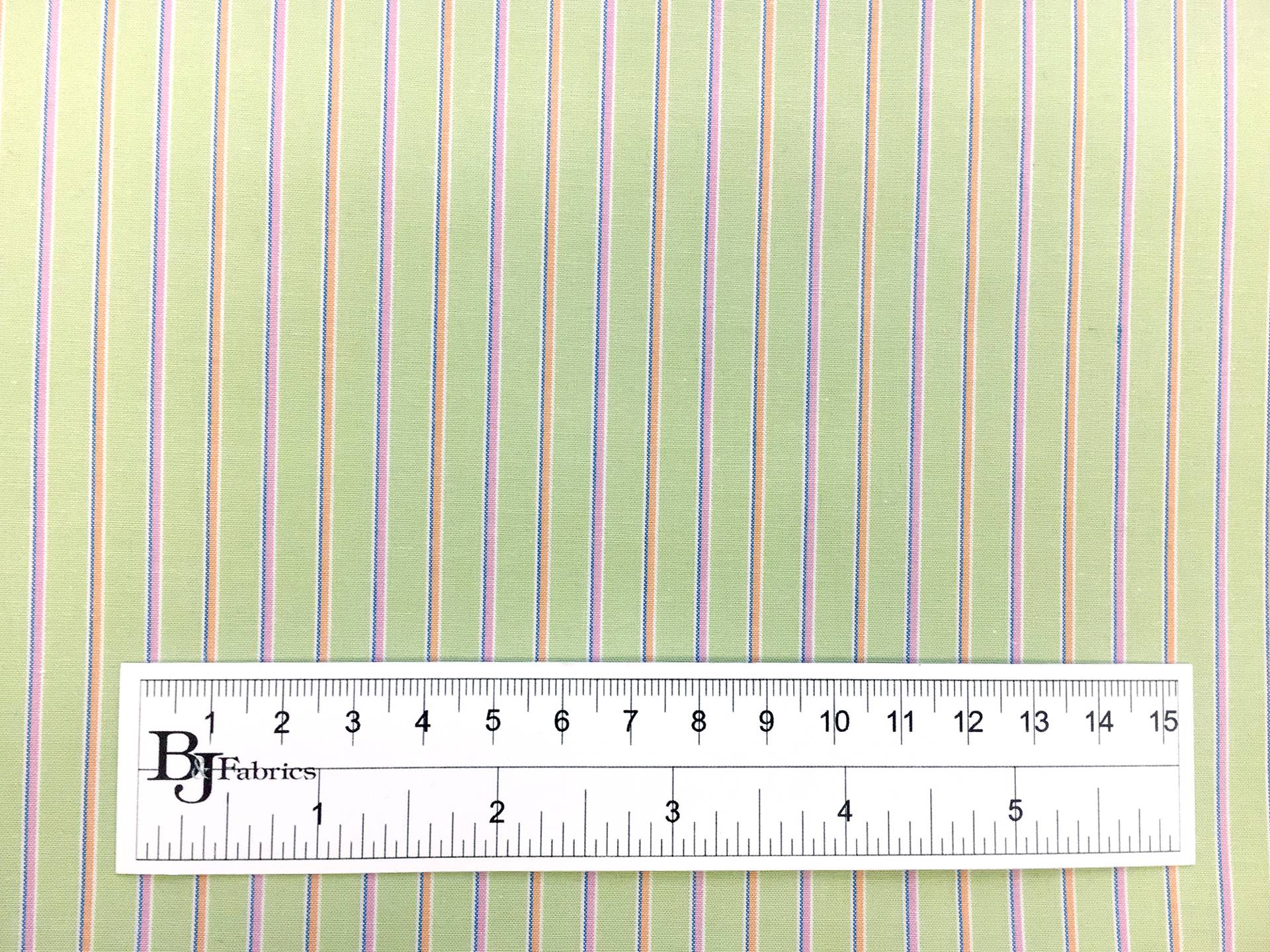 Cotton Shirting with Pastel Stripes