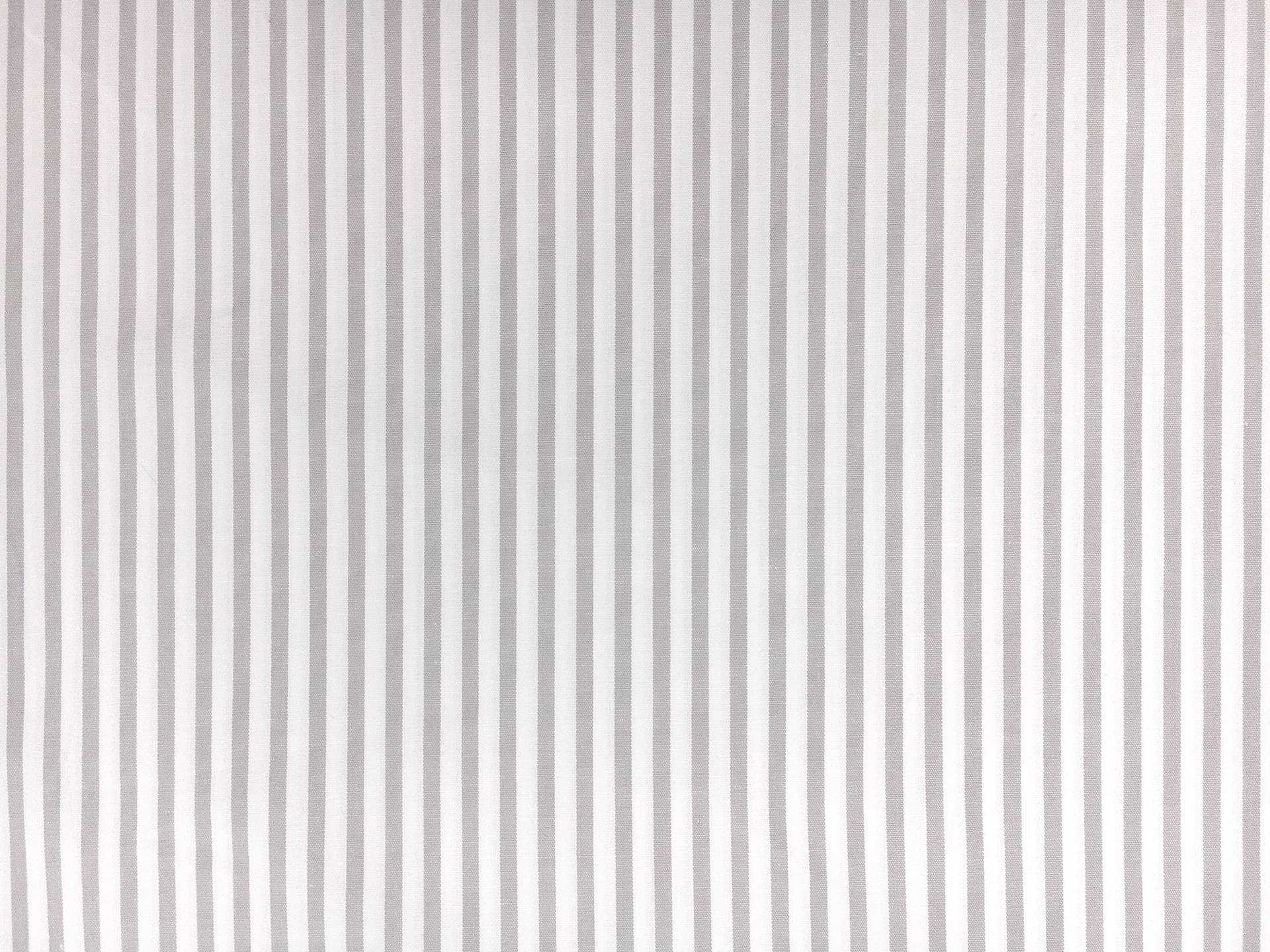 Cotton Shirting with Dove Grey Stripe