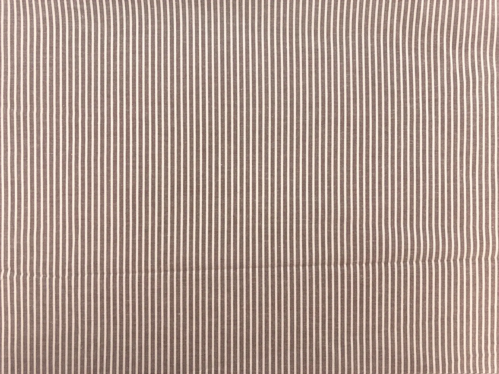 Japanese Cotton Yarn Dye Stripe in Brown