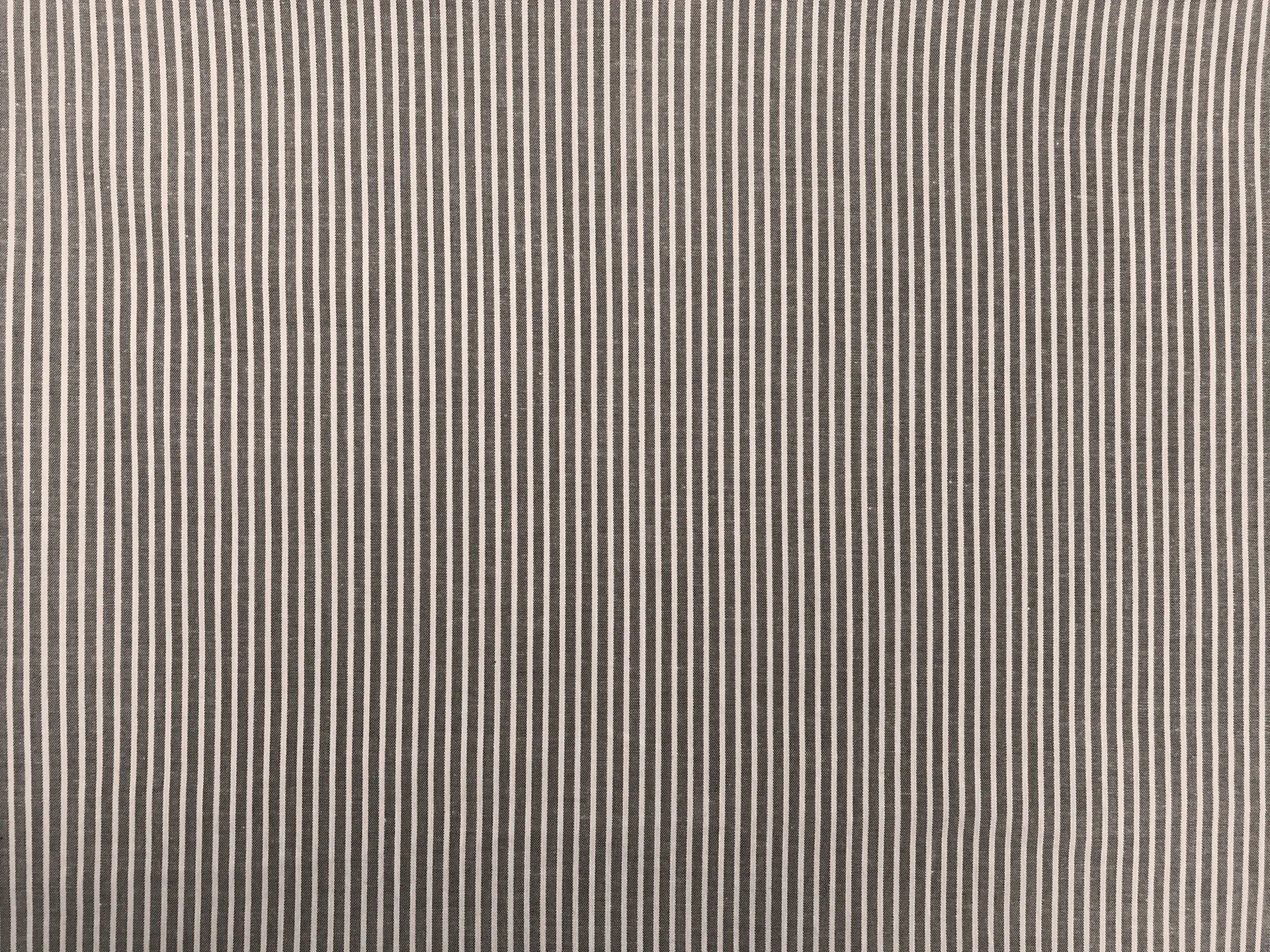 Japanese Cotton Yarn Dye Stripe in Black