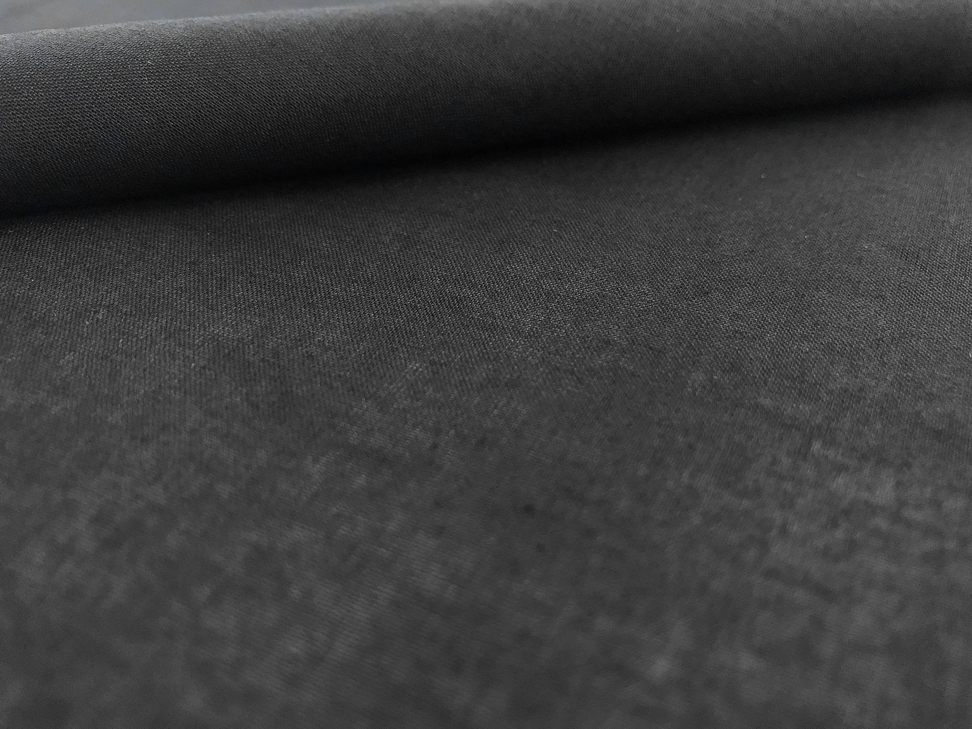 Japanese Washed Cotton Lawn in Black