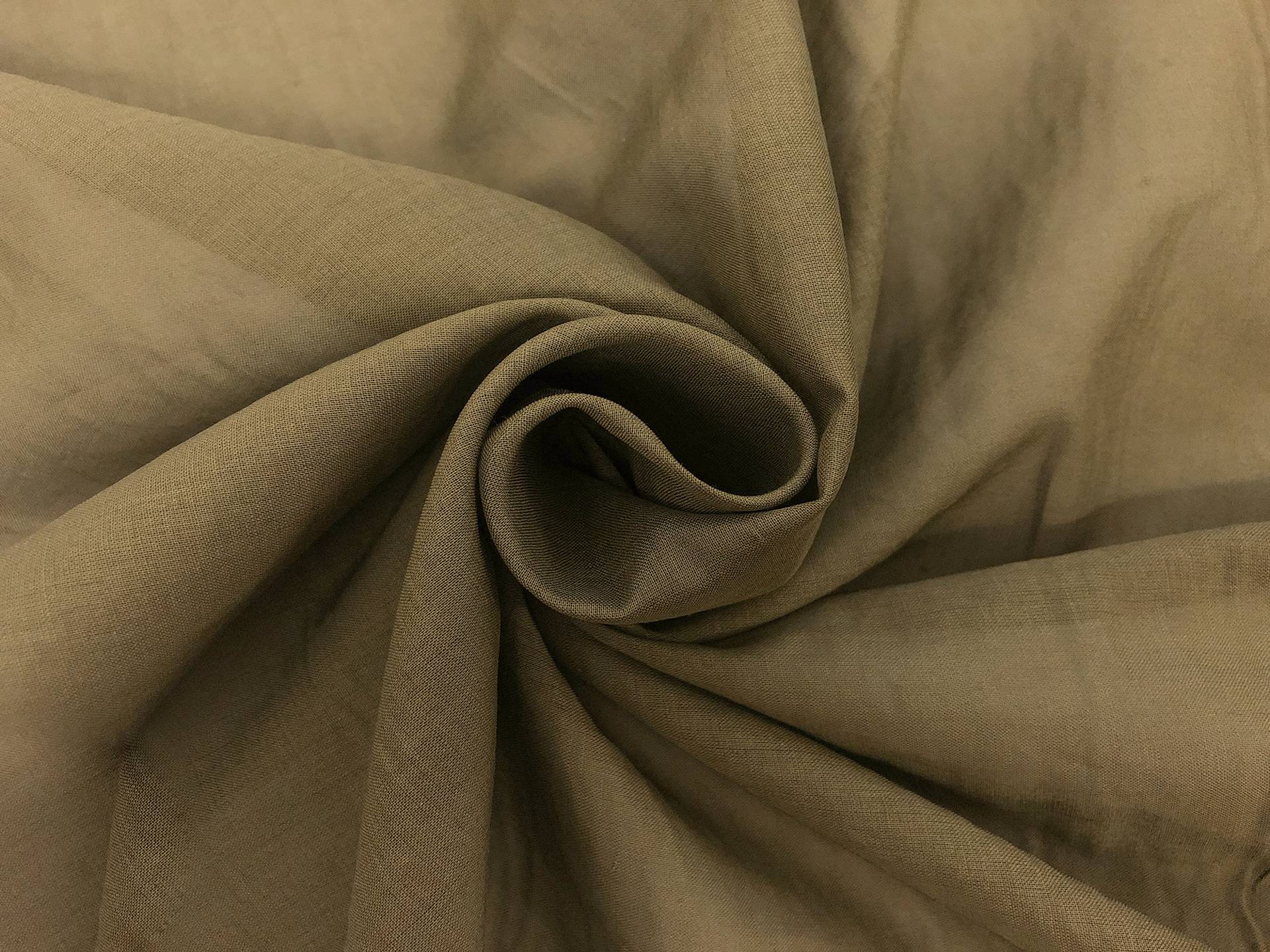 Japanese Washed Cotton Lawn in Olive Drab