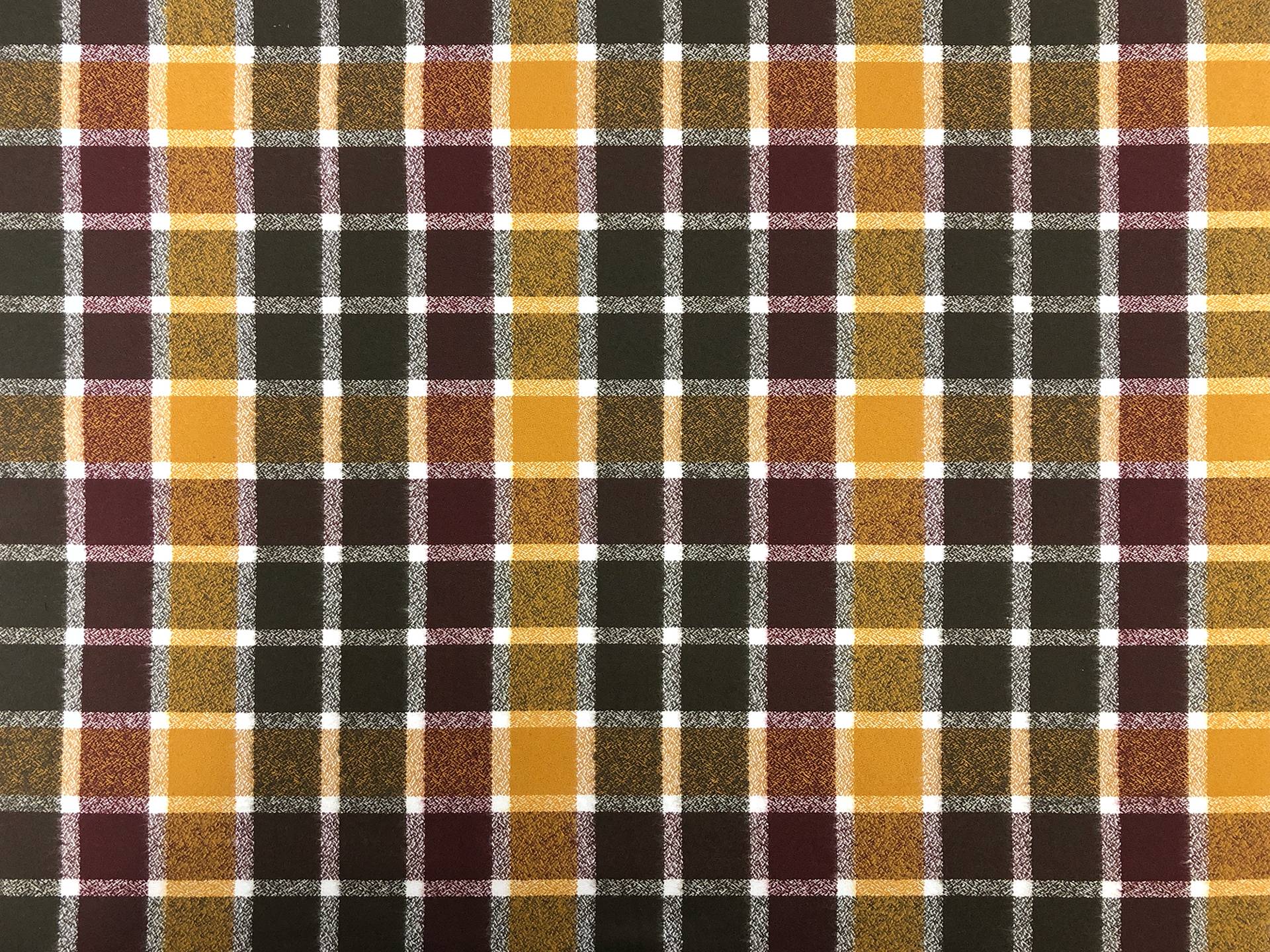 Cotton Flannel Plaid In Cider Wine