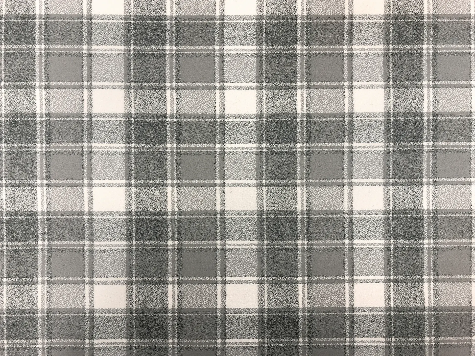 Cotton Flannel Plaid in Iron Grey