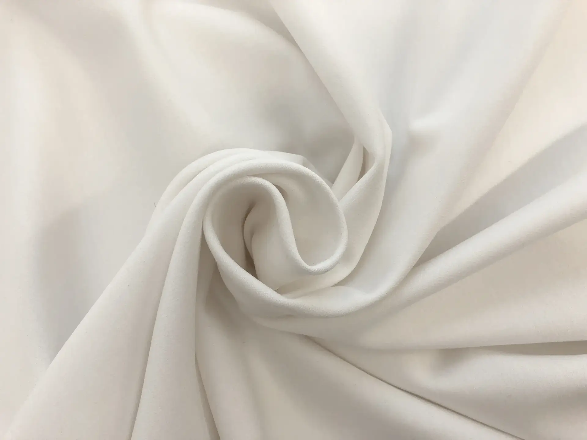 Lightweight Rayon Blend Ponte Knit in White