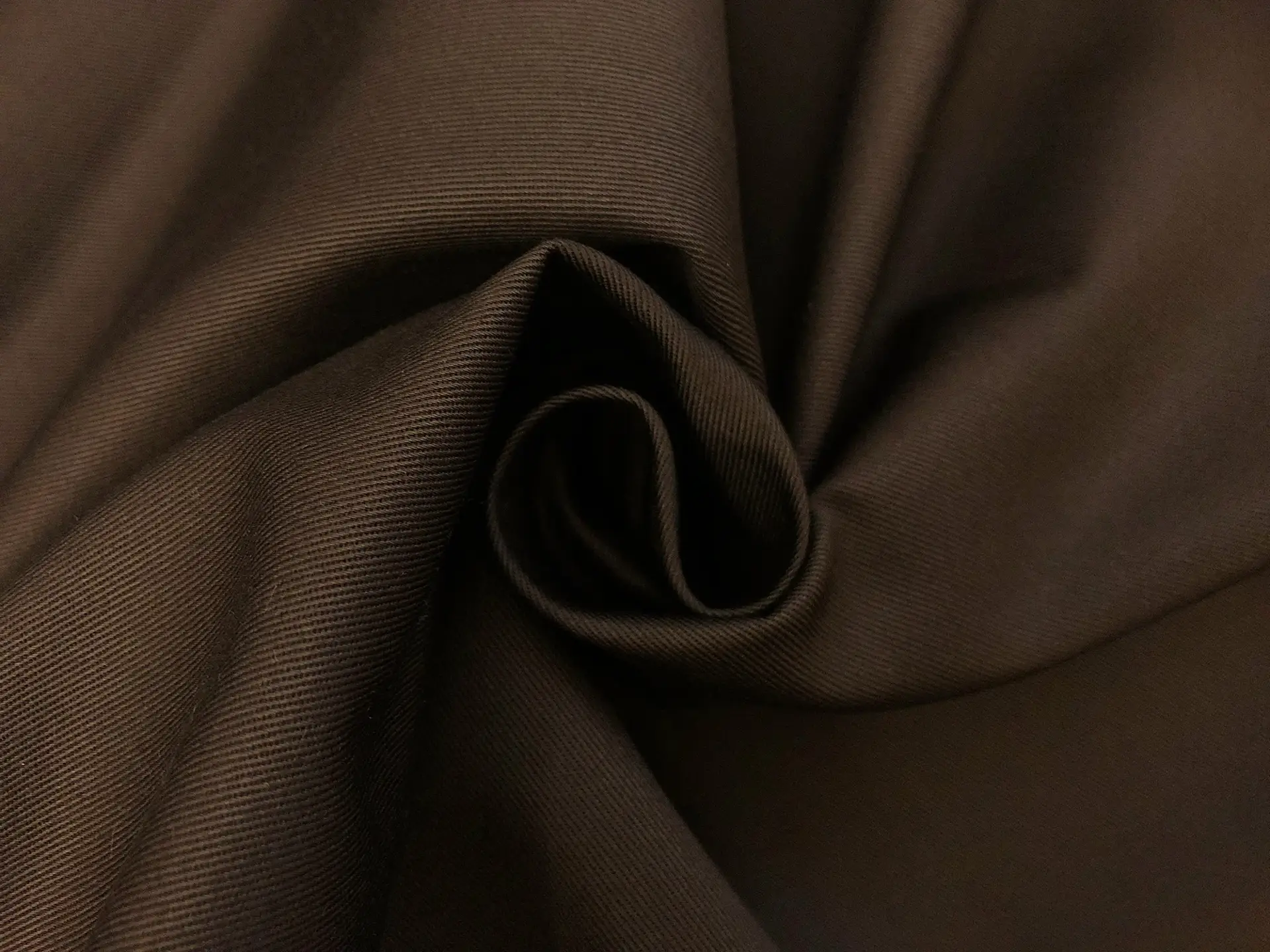 7oz Organic Cotton Twill in Espresso 