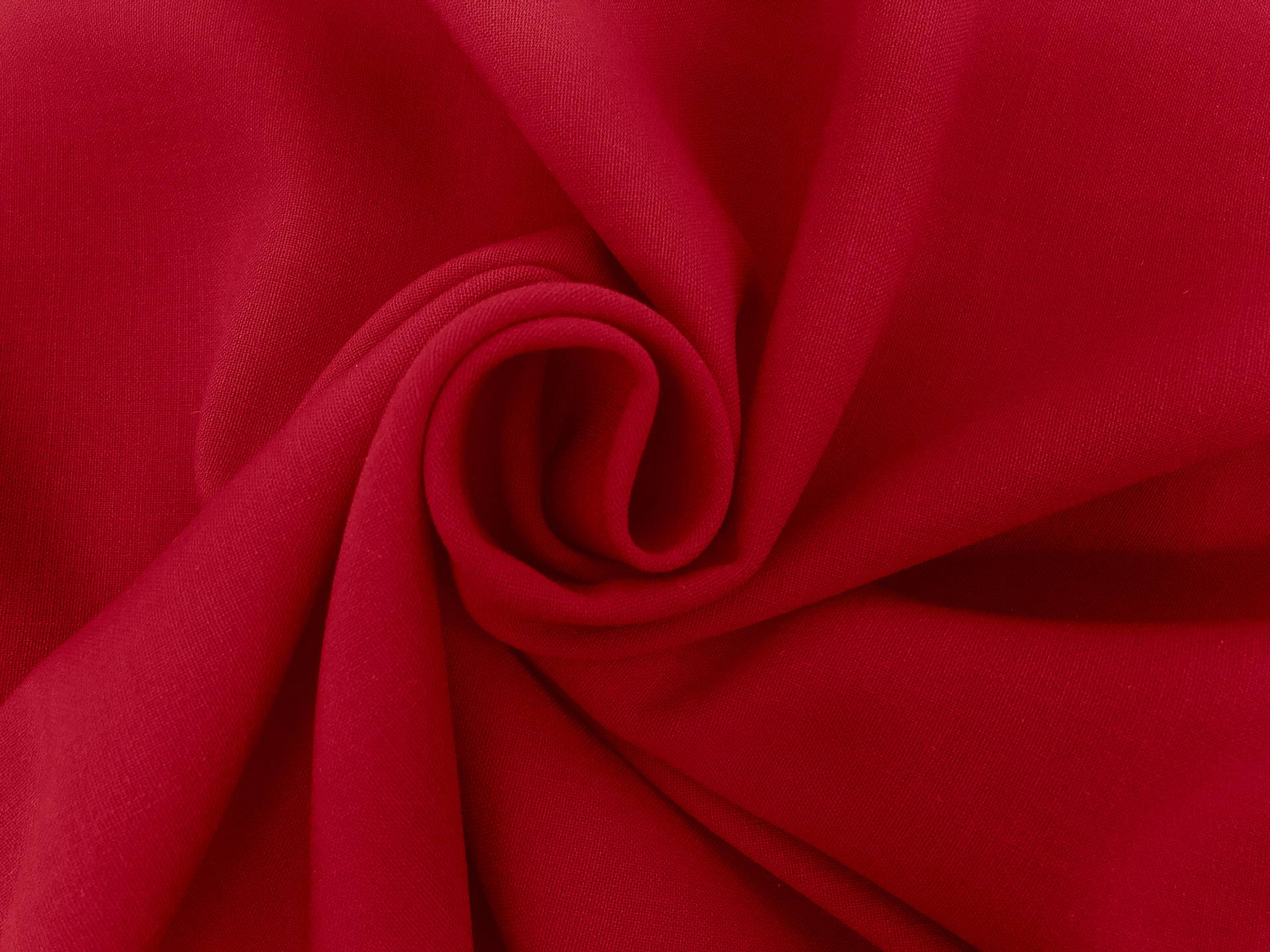 Italian Double Faced Stretch Wool in Ruby Red