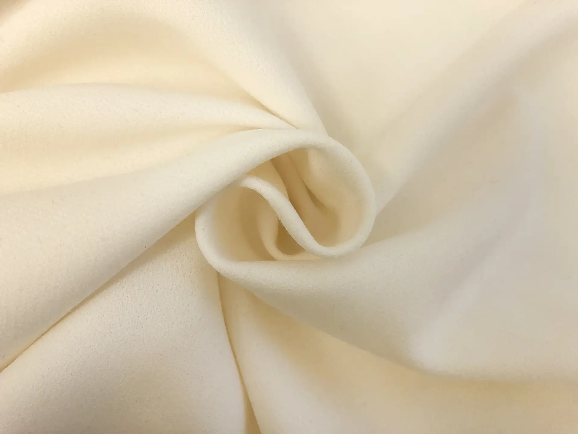 Stretch Wool Double Crepe in Ivory