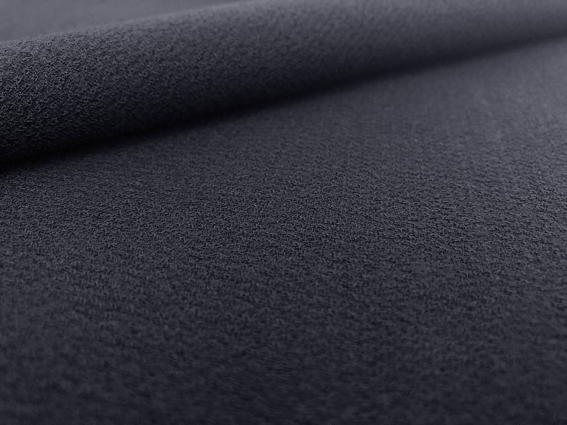 Stretch Wool Double Crepe in Medium Navy