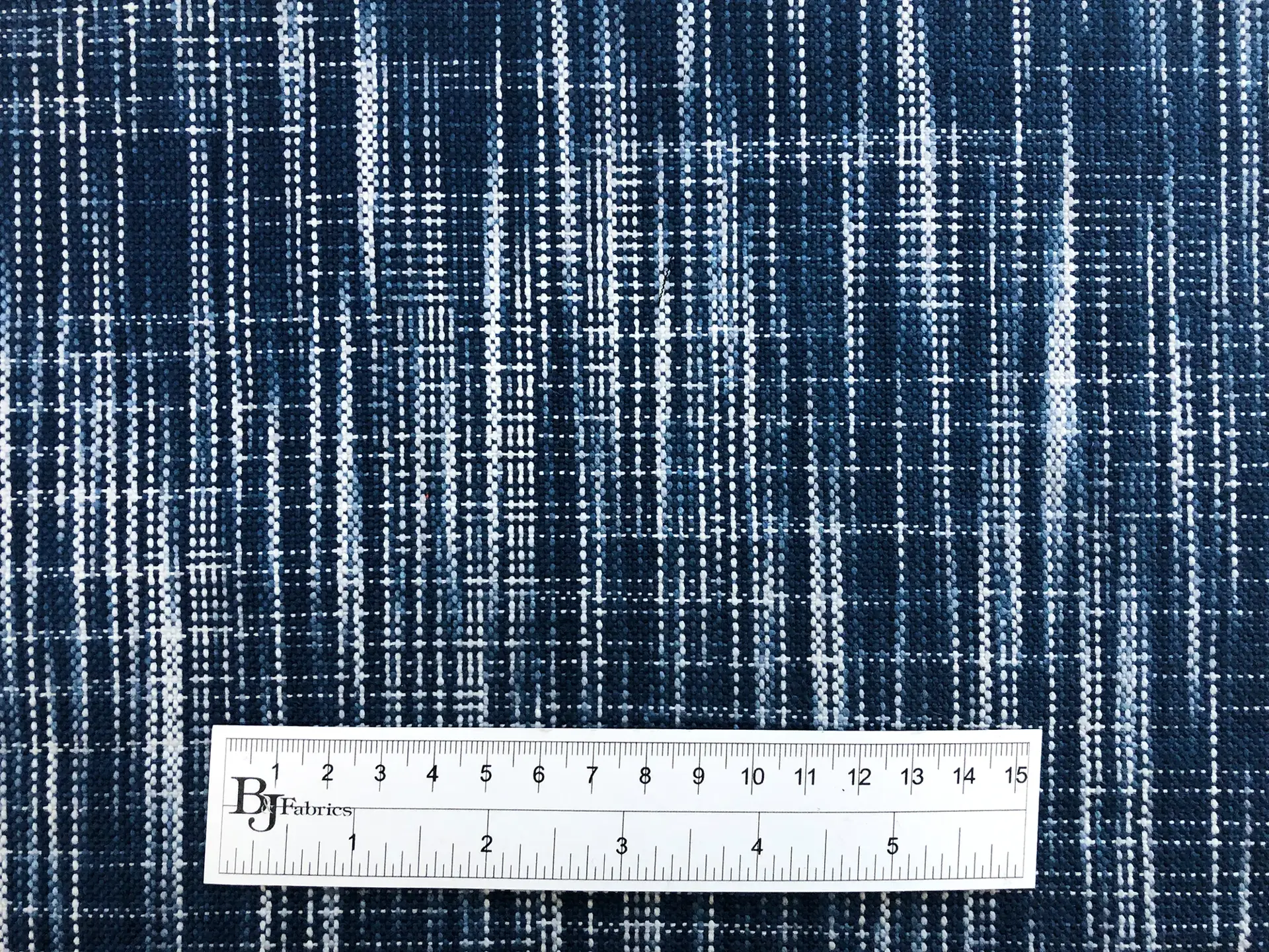 Cotton Upholstery Boho Tweed in Indigo