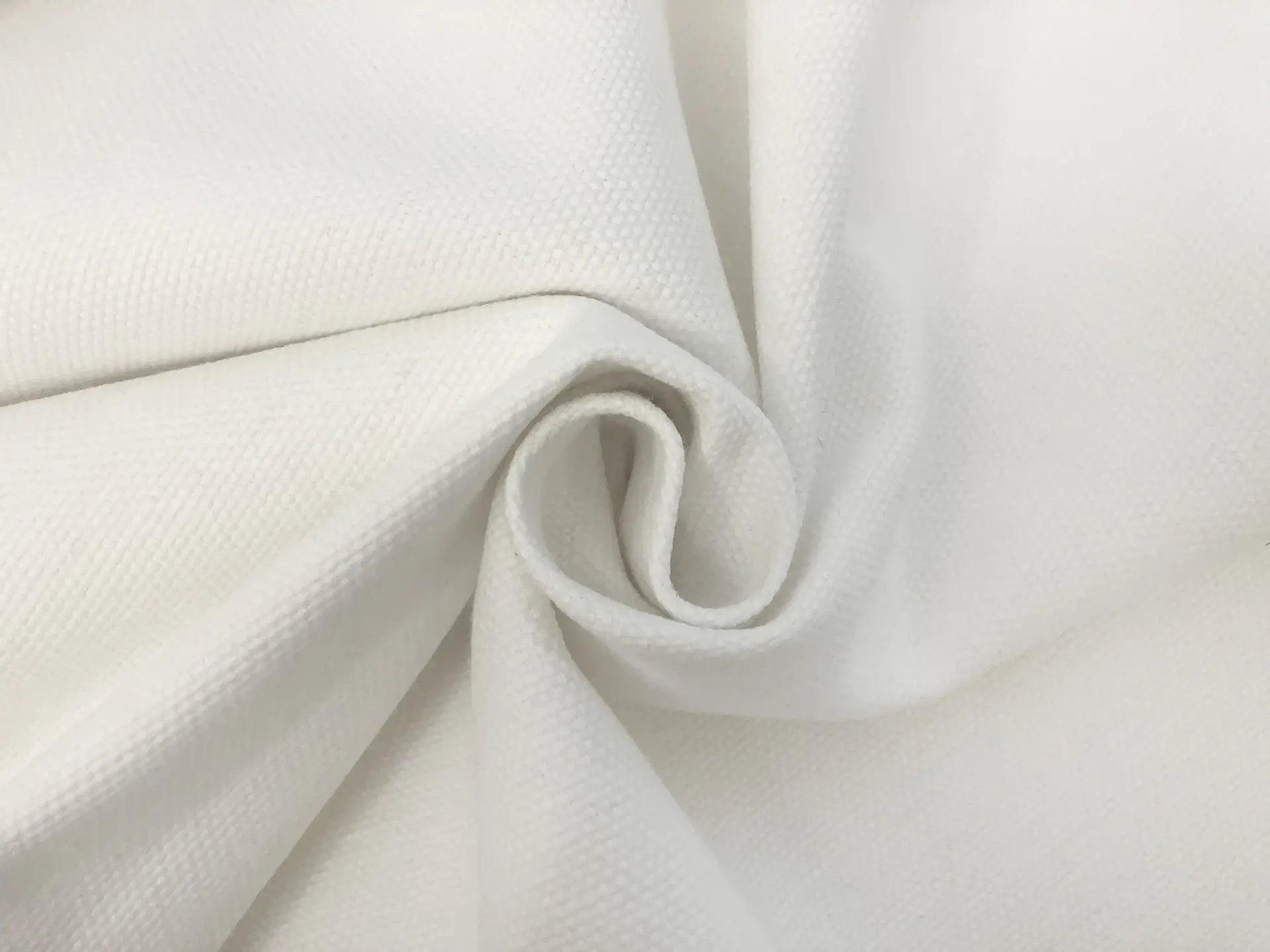Linen Cotton Upholstery in White