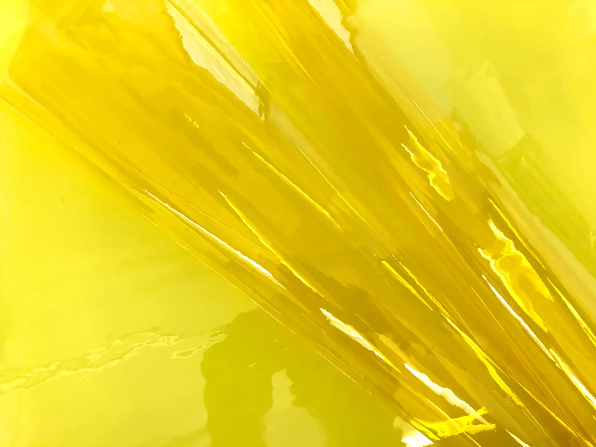 Clear Tinted Plastic in Yellow
