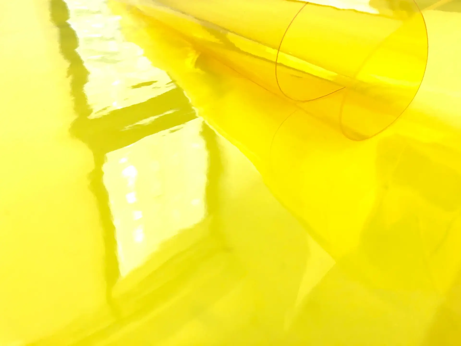 Clear Tinted Plastic in Yellow