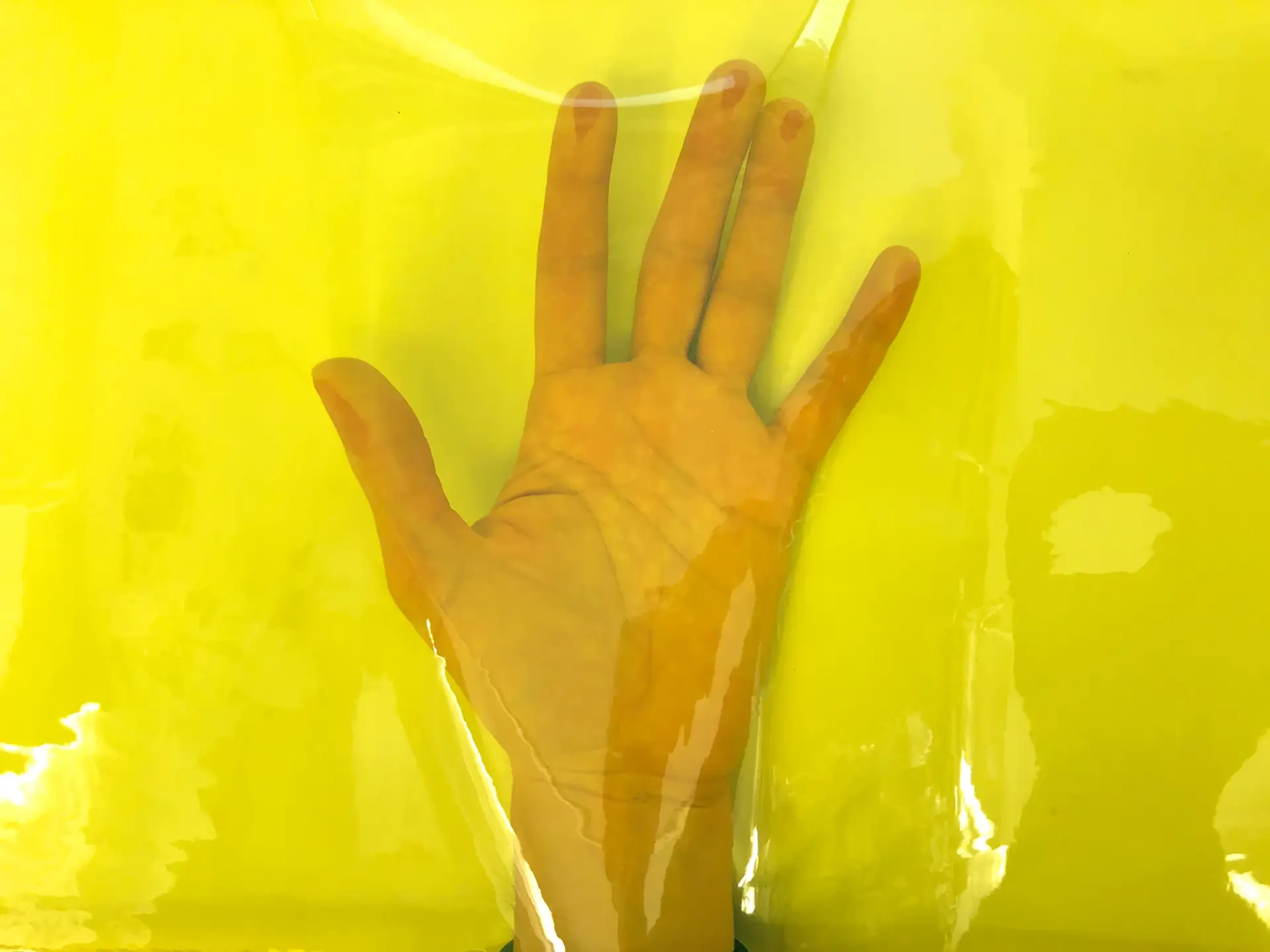 Clear Tinted Plastic in Yellow