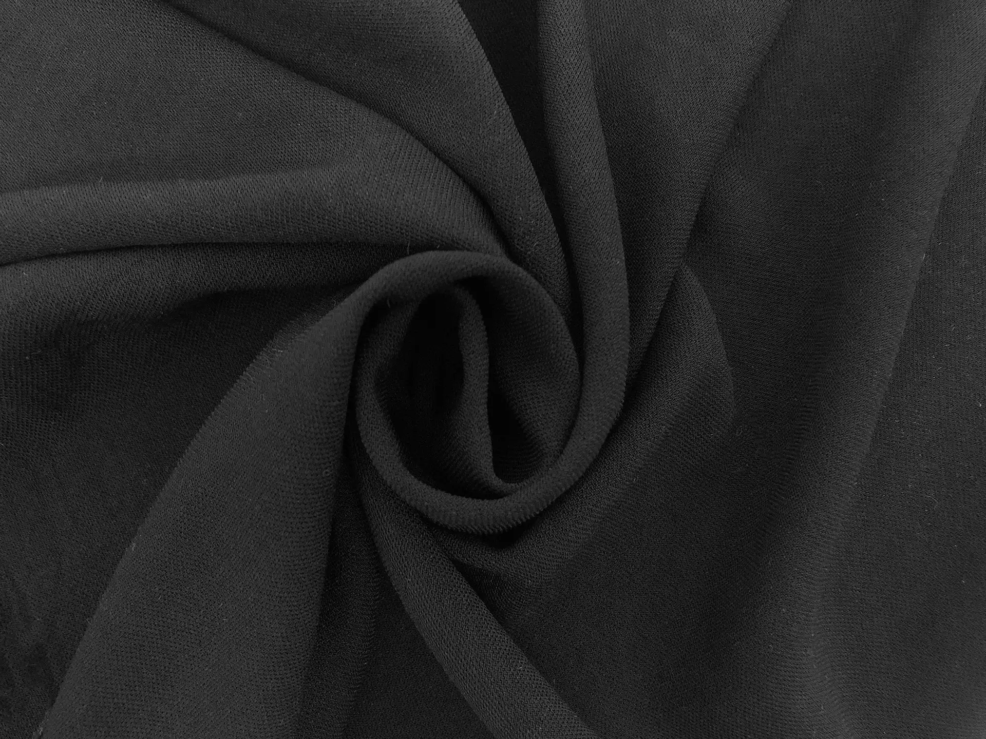 Polyester Textured Georgette in Black