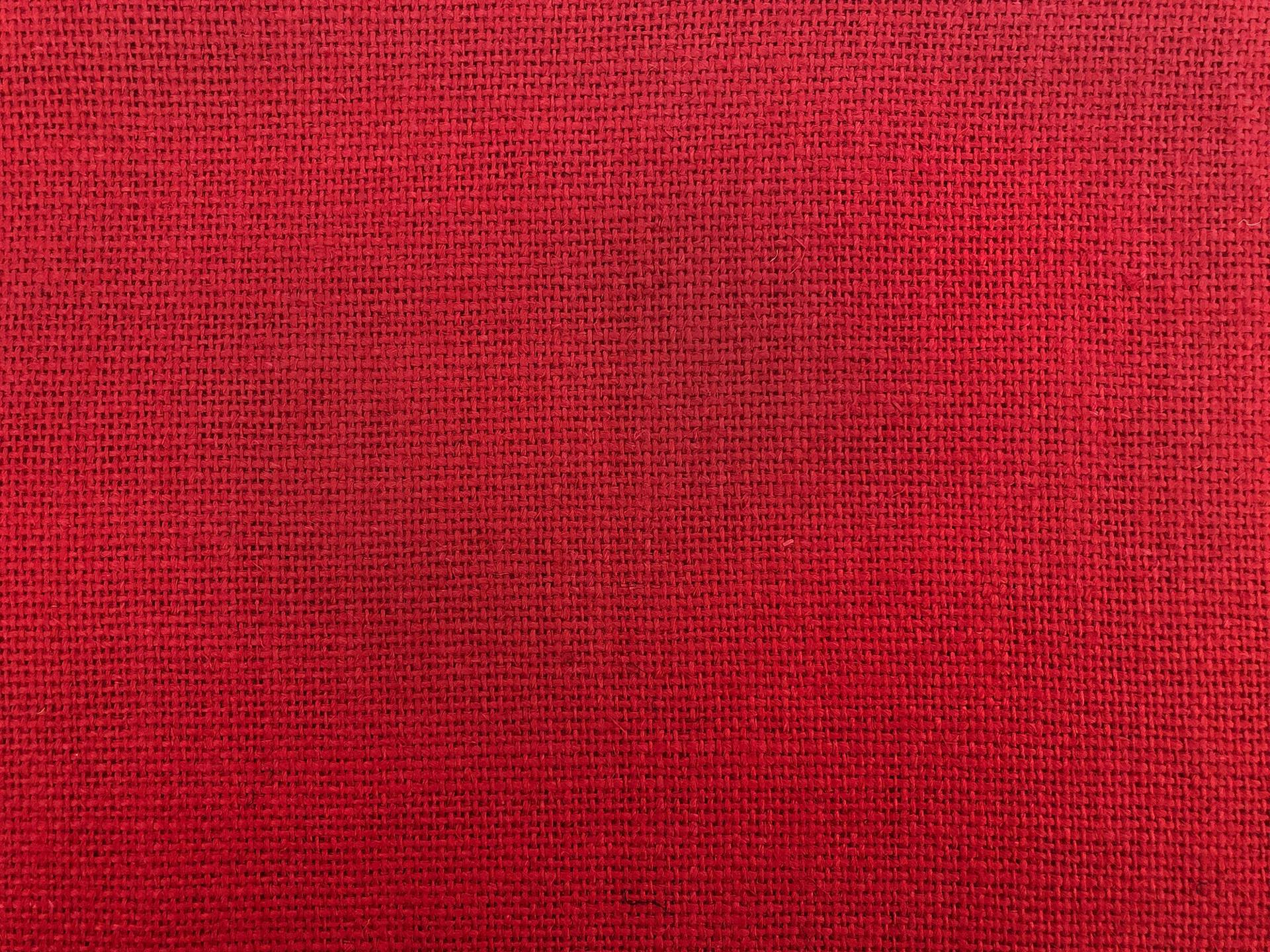 Linen Burlap in Red
