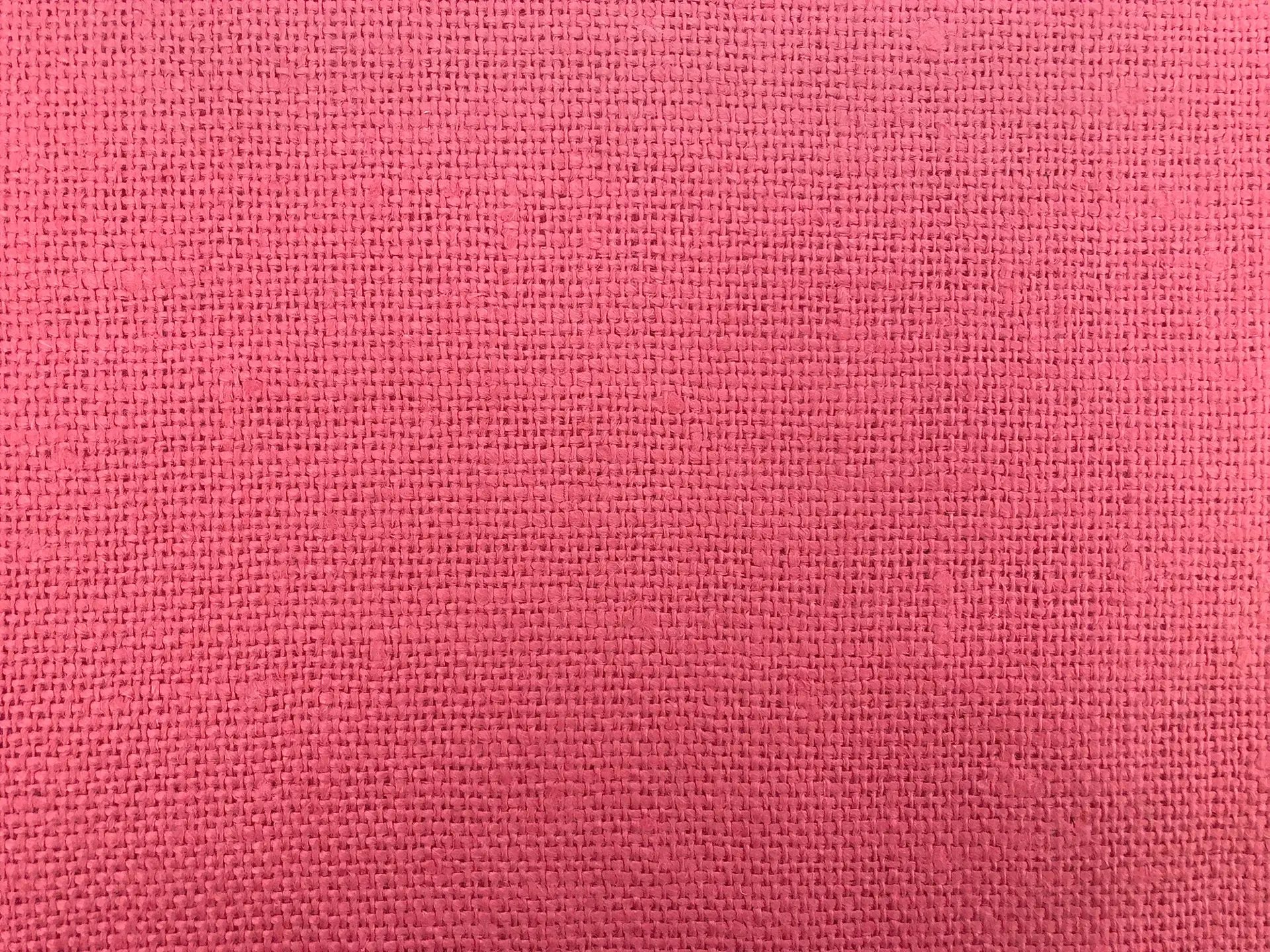 Linen Burlap in Lipstick Pink