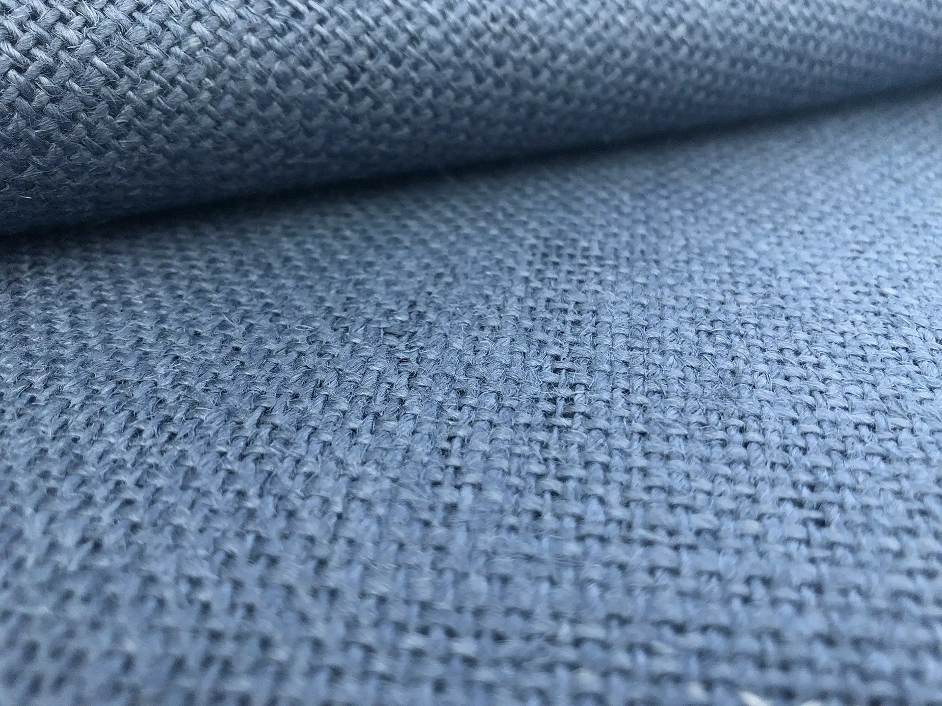 Linen Burlap in Indigo