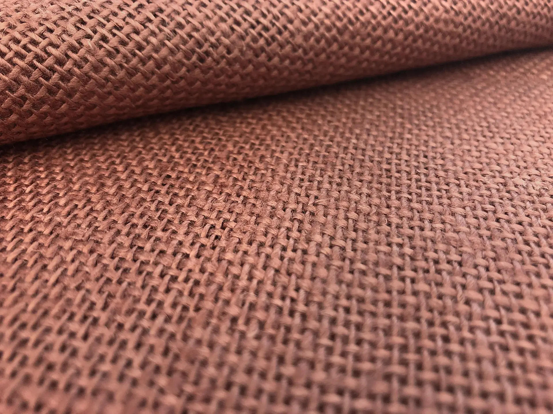 Linen Burlap in Dusty Rose
