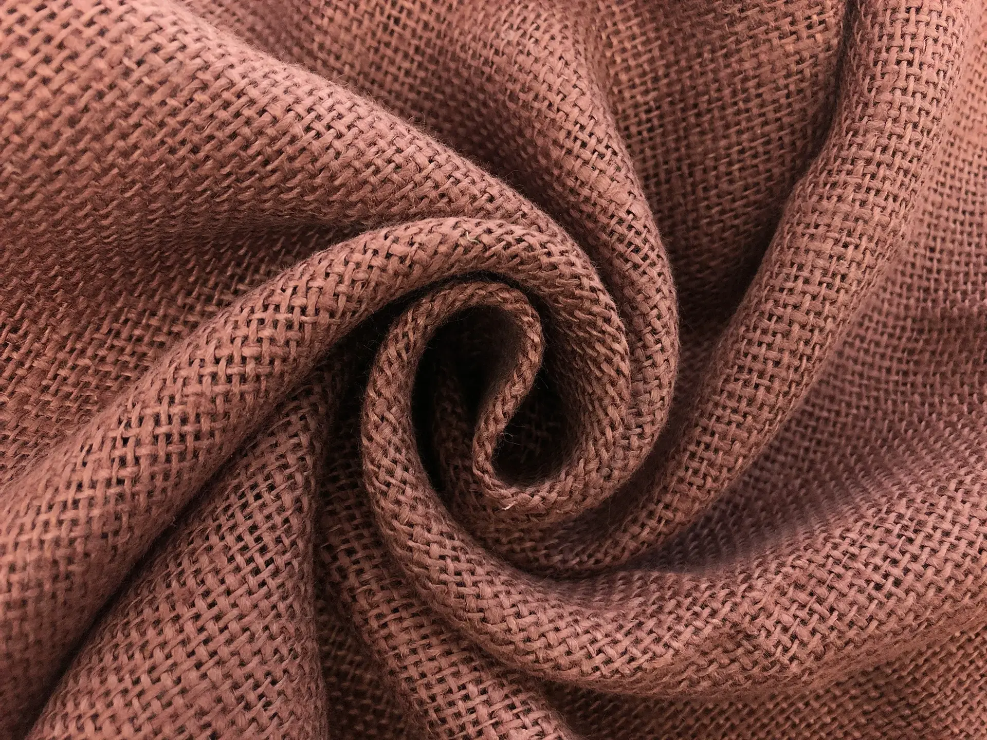 Linen Burlap in Dusty Rose