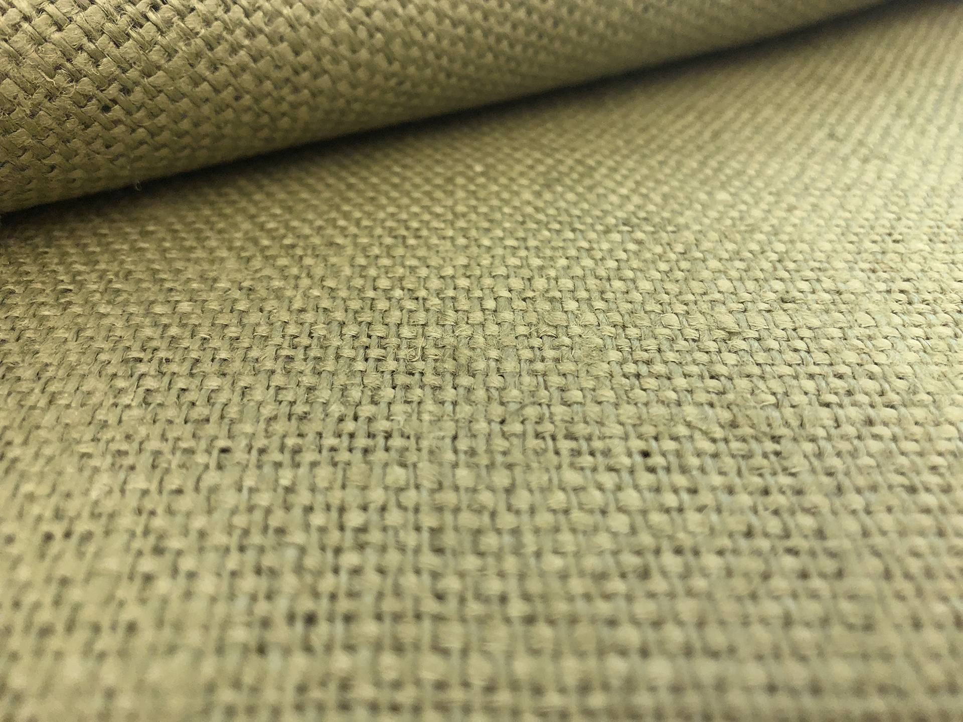 Linen Burlap in Olive