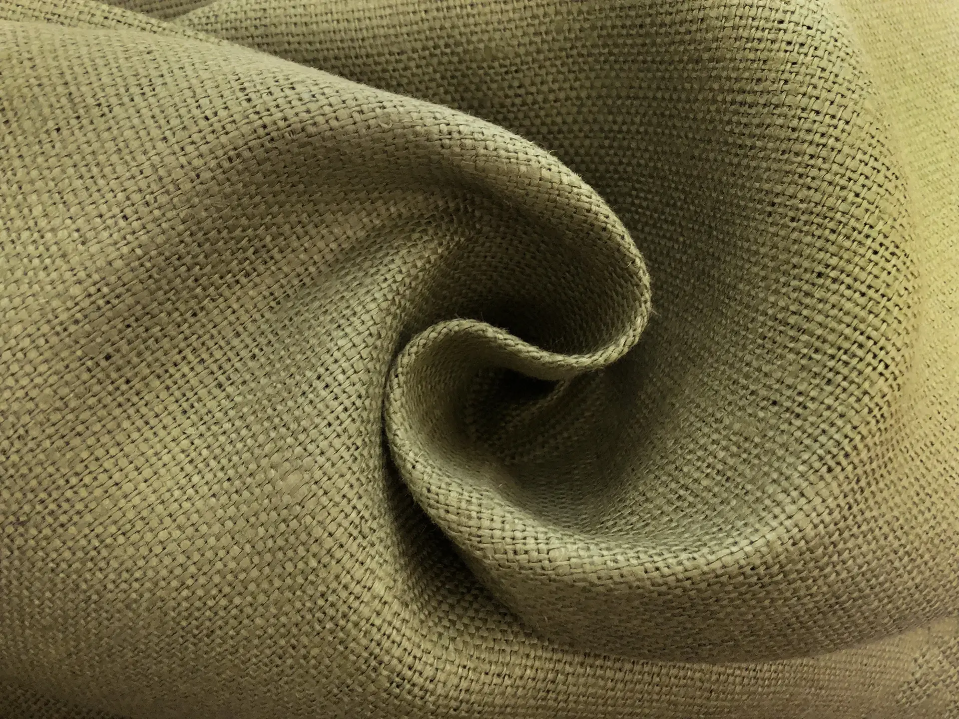 Linen Burlap in Olive