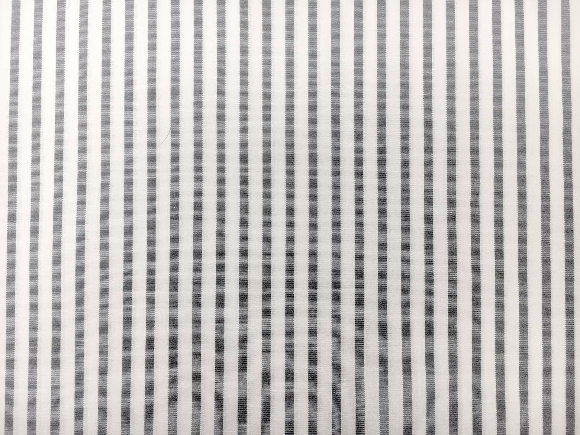 Cotton Shirting with Grey Woven Stripe