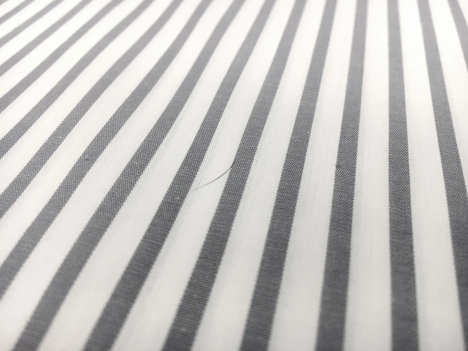 Cotton Shirting with Grey Woven Stripe