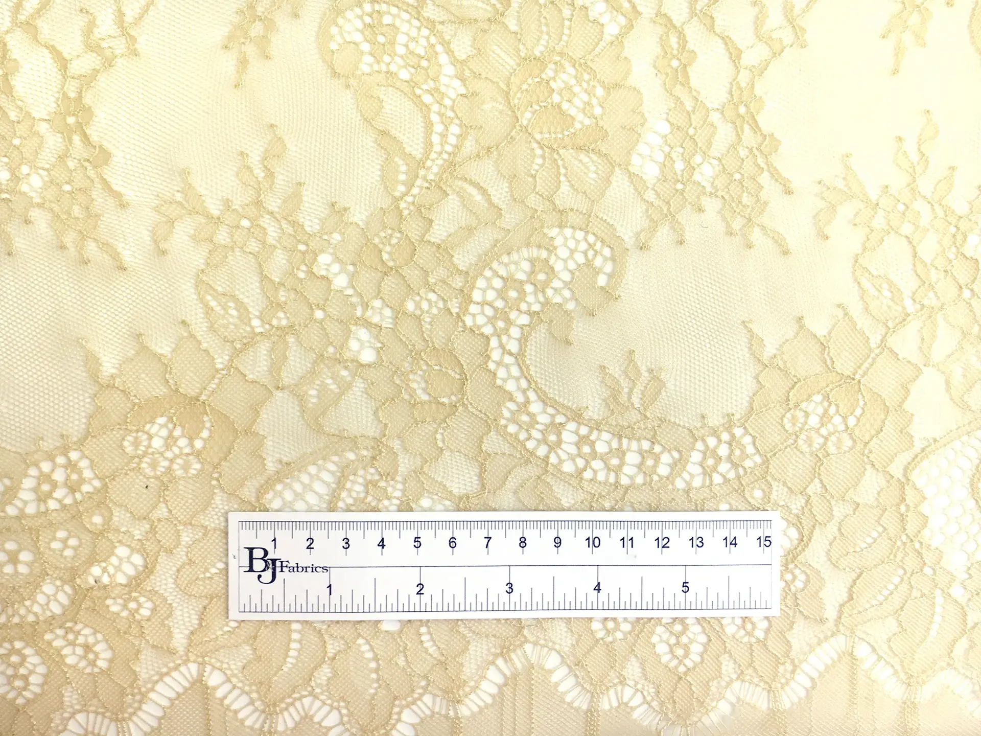 Wide Chantilly Lace in Goldenrod