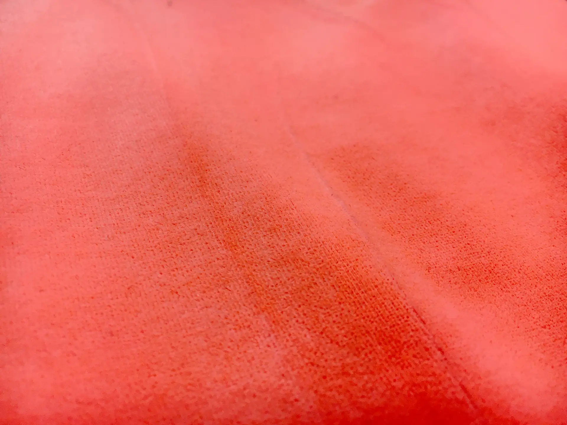 Polyester and Lycra Blend Stretch Velvet in Neon Orange