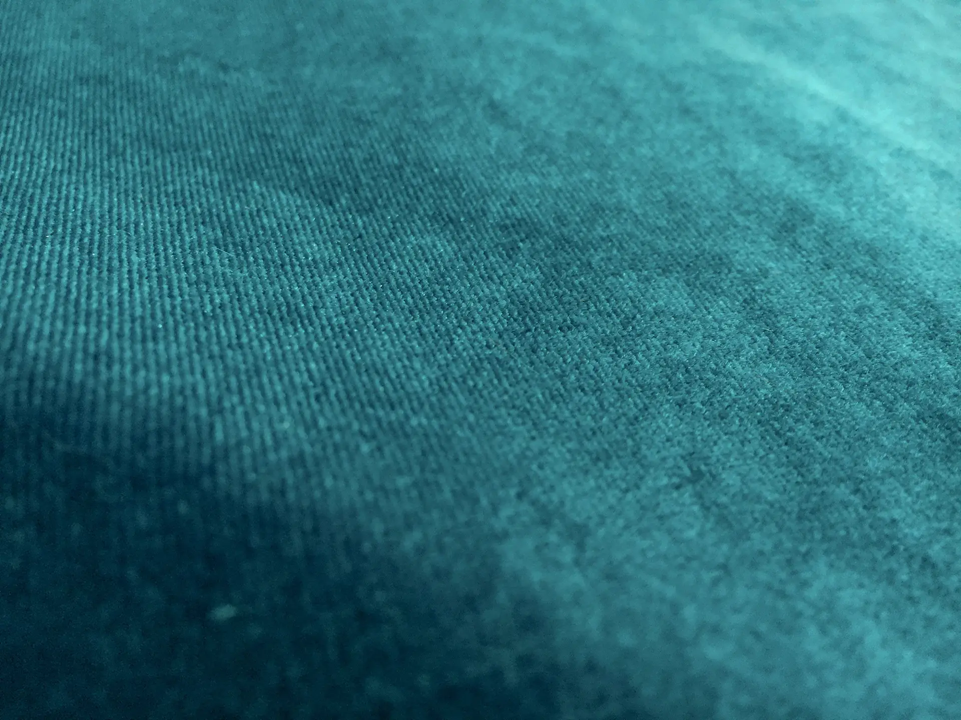 Polyester and Lycra Blend Stretch Velvet in Deep Turquoise