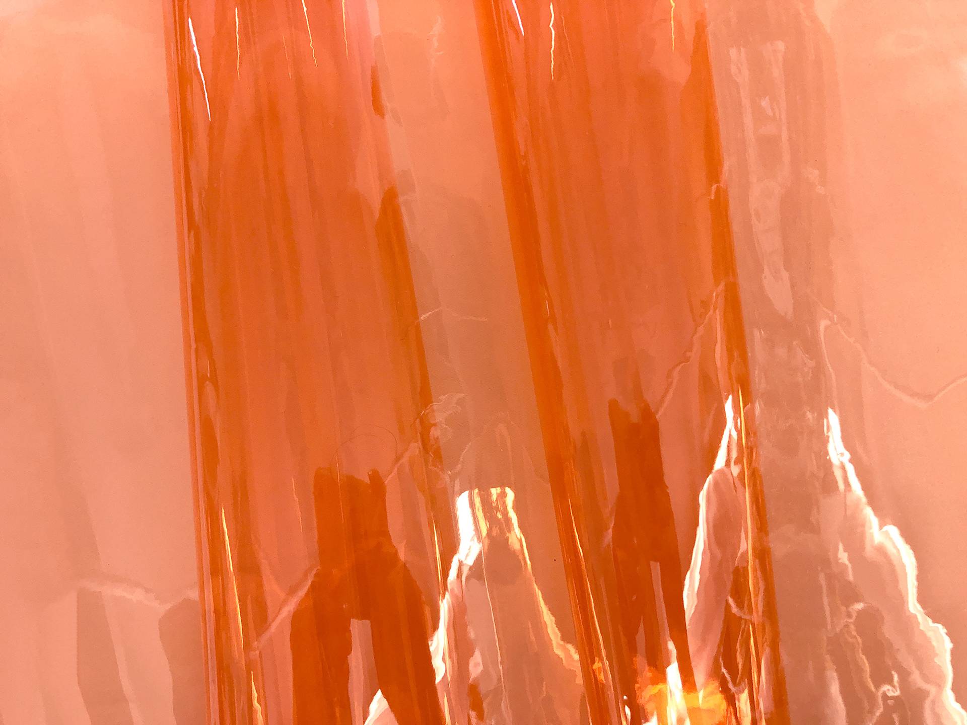 Clear Tinted Plastic in Peach