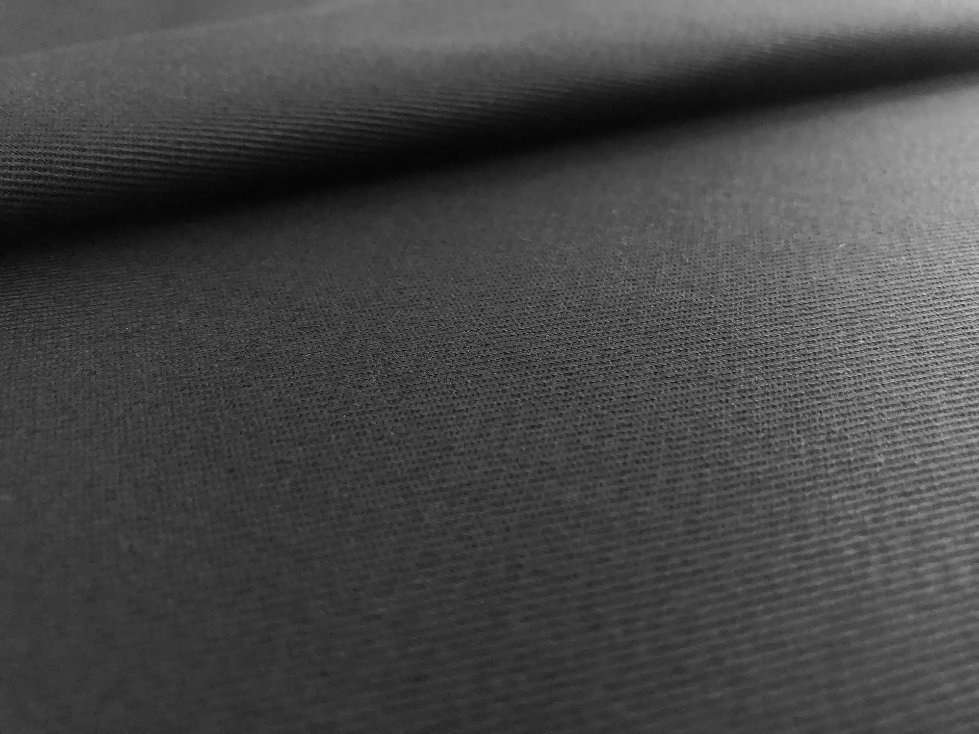 Stretch Cotton Chino Twill in Black