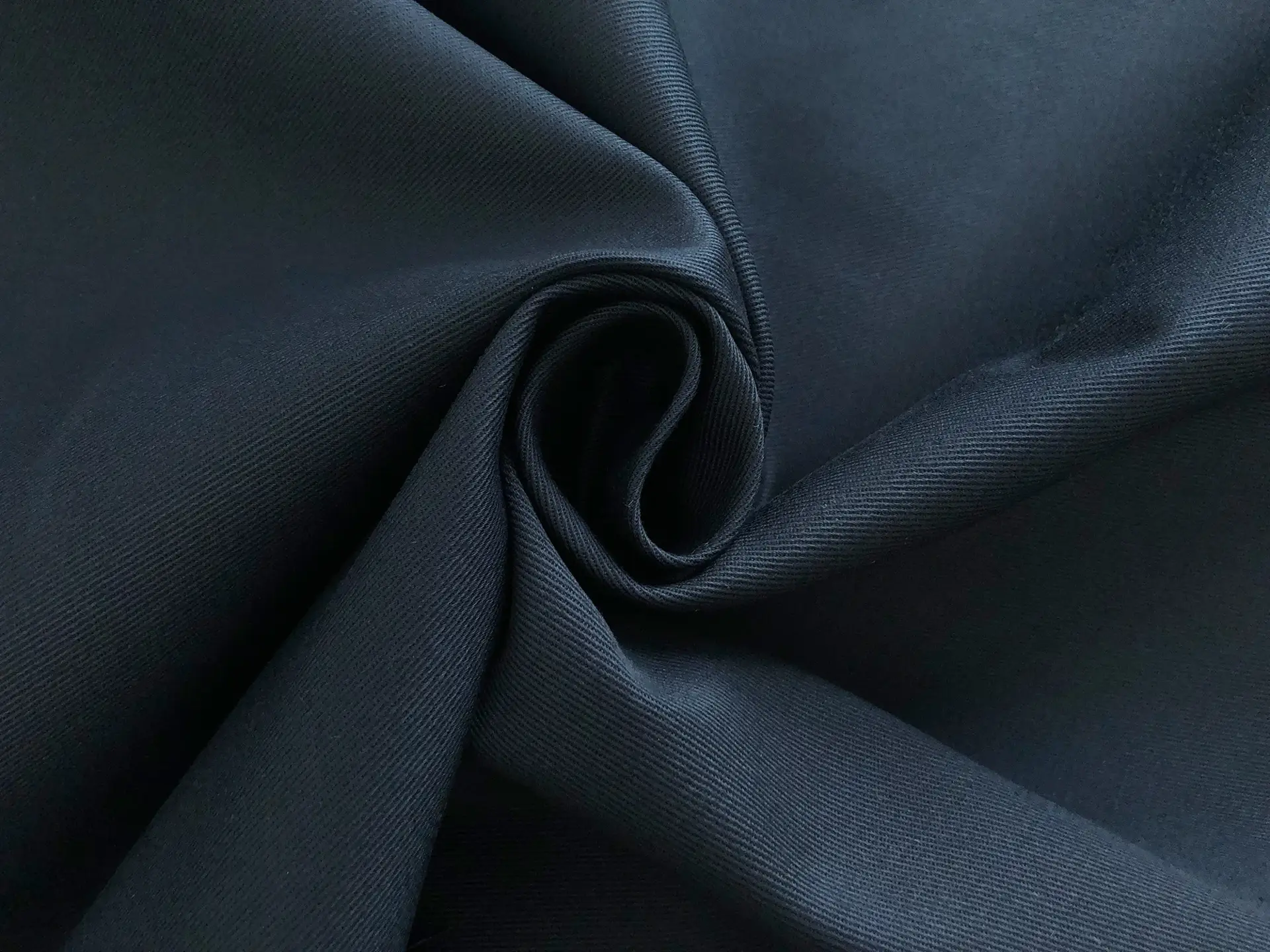 Stretch Cotton Chino Twill in Dark Navy