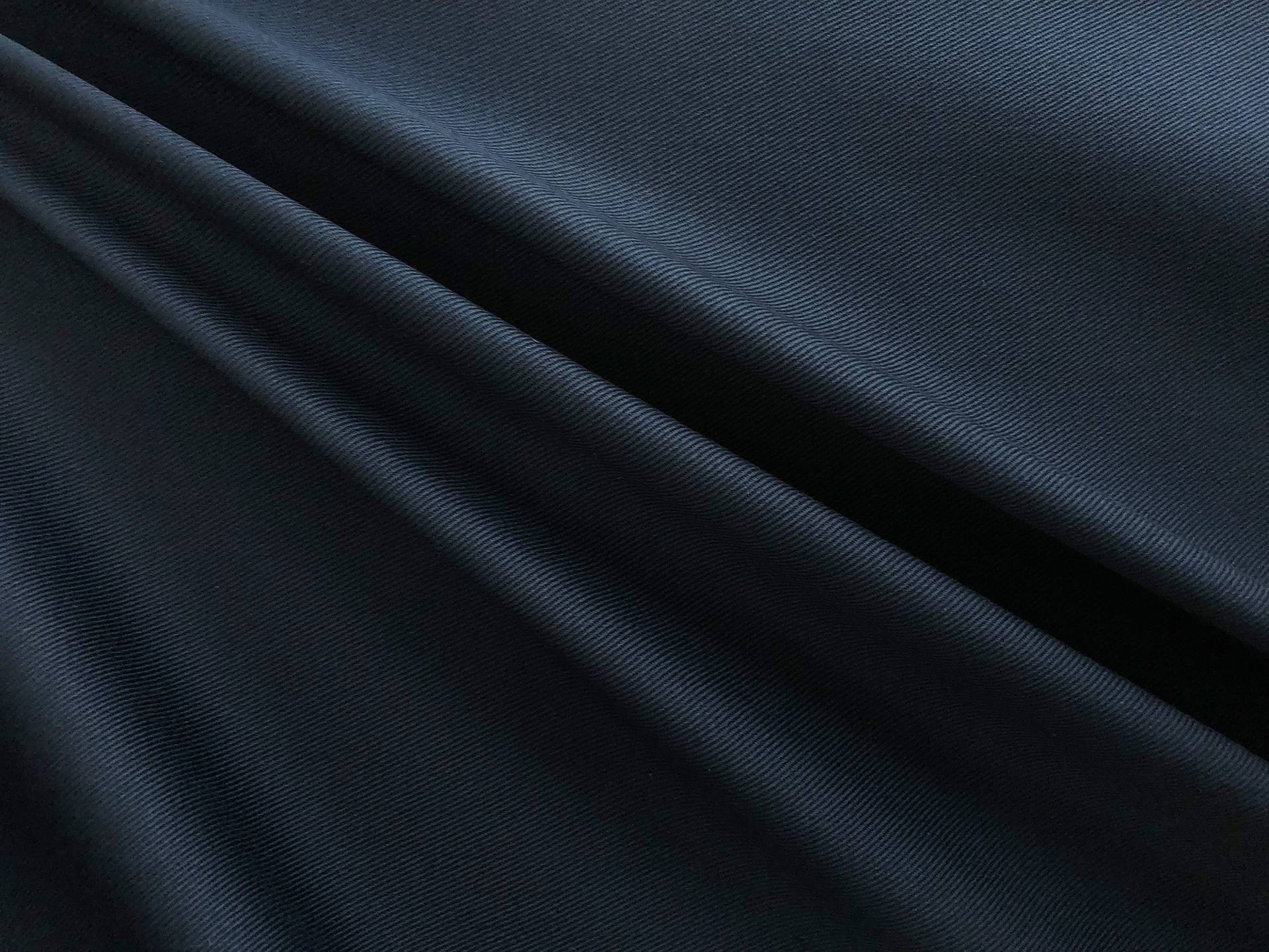 Stretch Cotton Chino Twill in Dark Navy