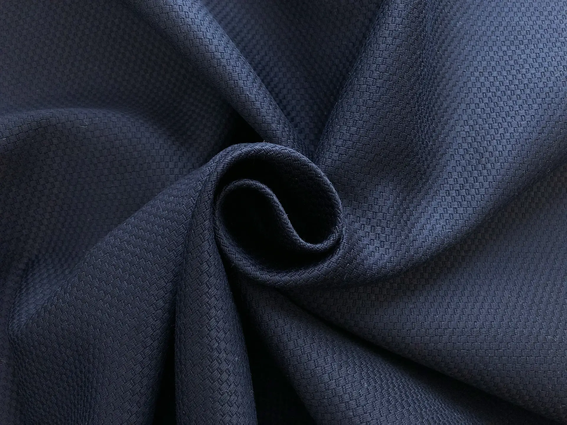 Italian Cotton Pique in Navy