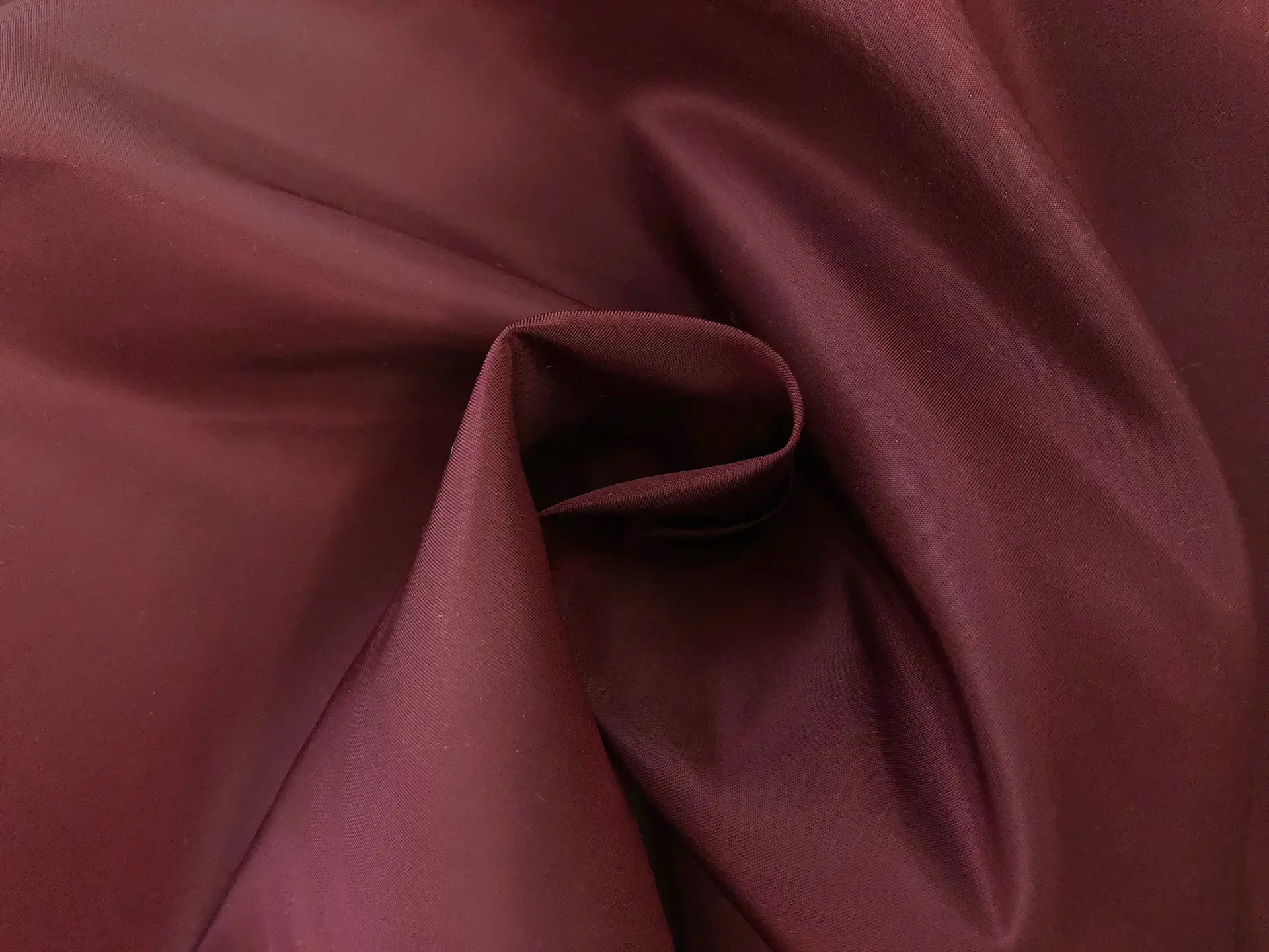 Nylon Satin Twill Rainwear in Maroon