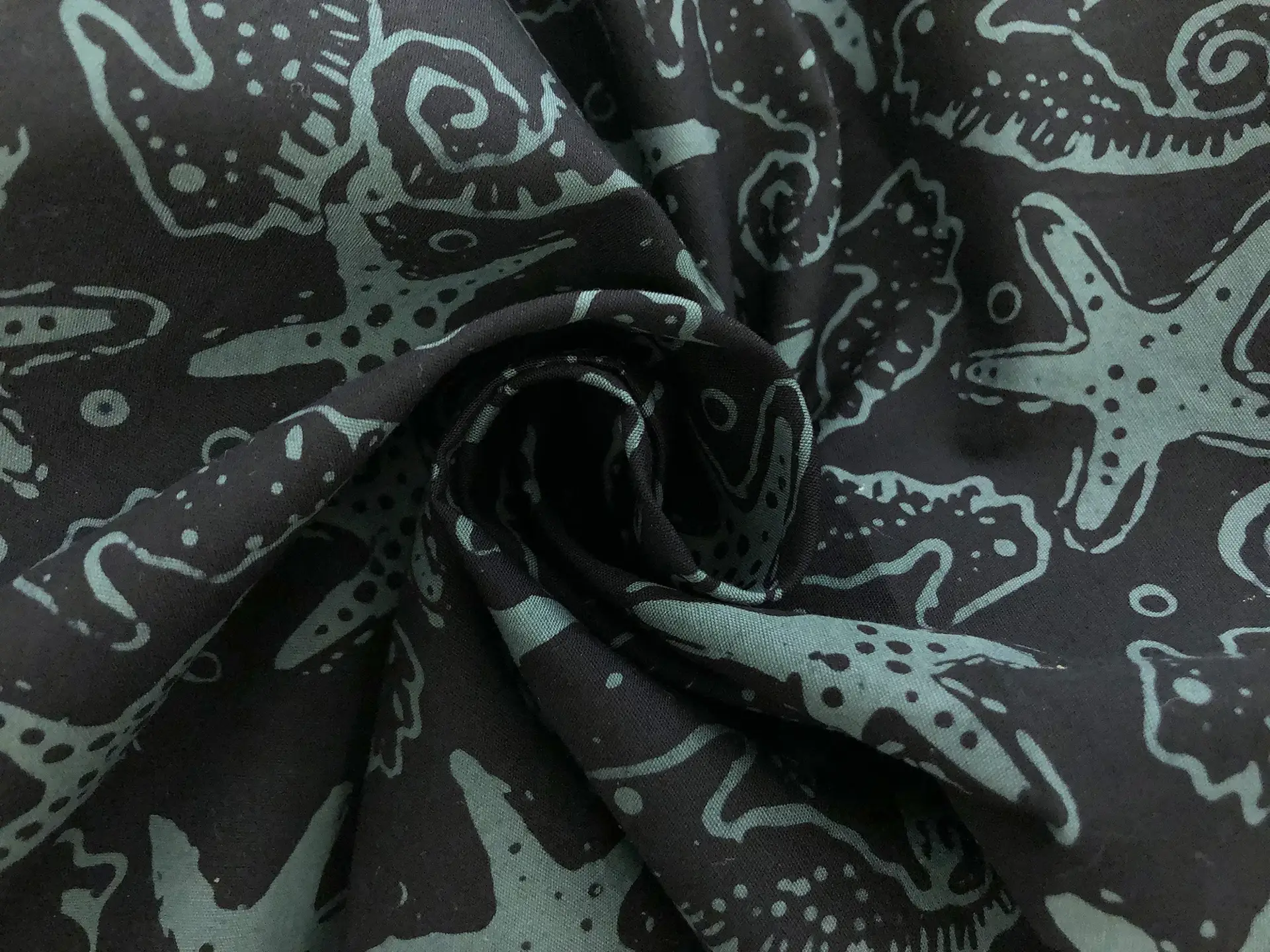 Cotton Batik With Nautical Motif