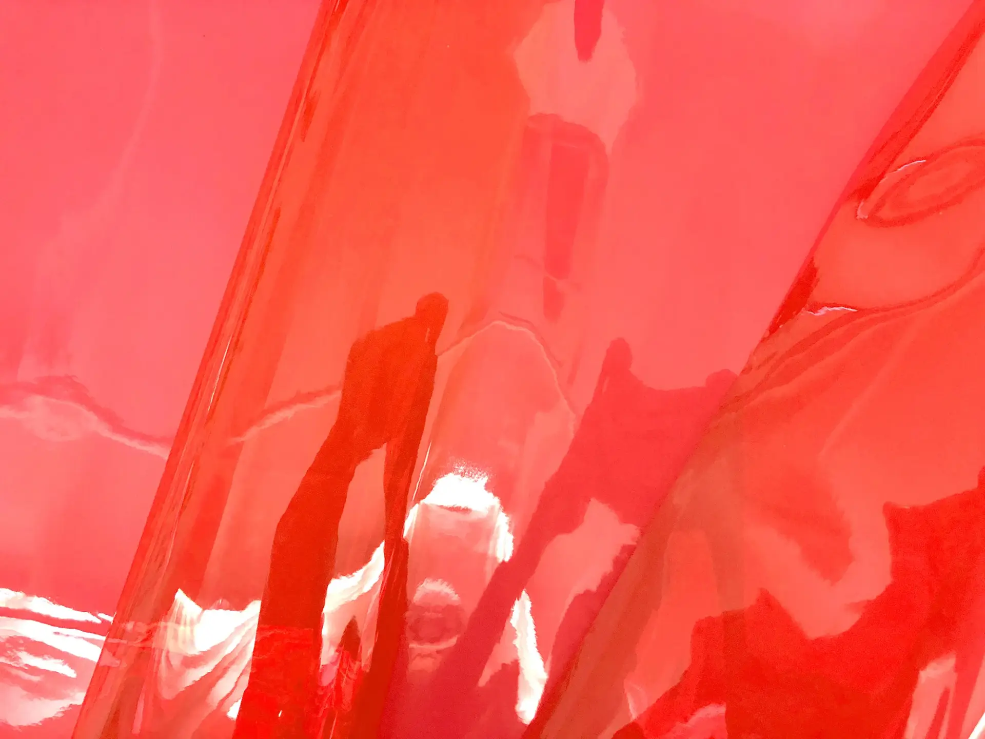 Clear Tinted Plastic in Red