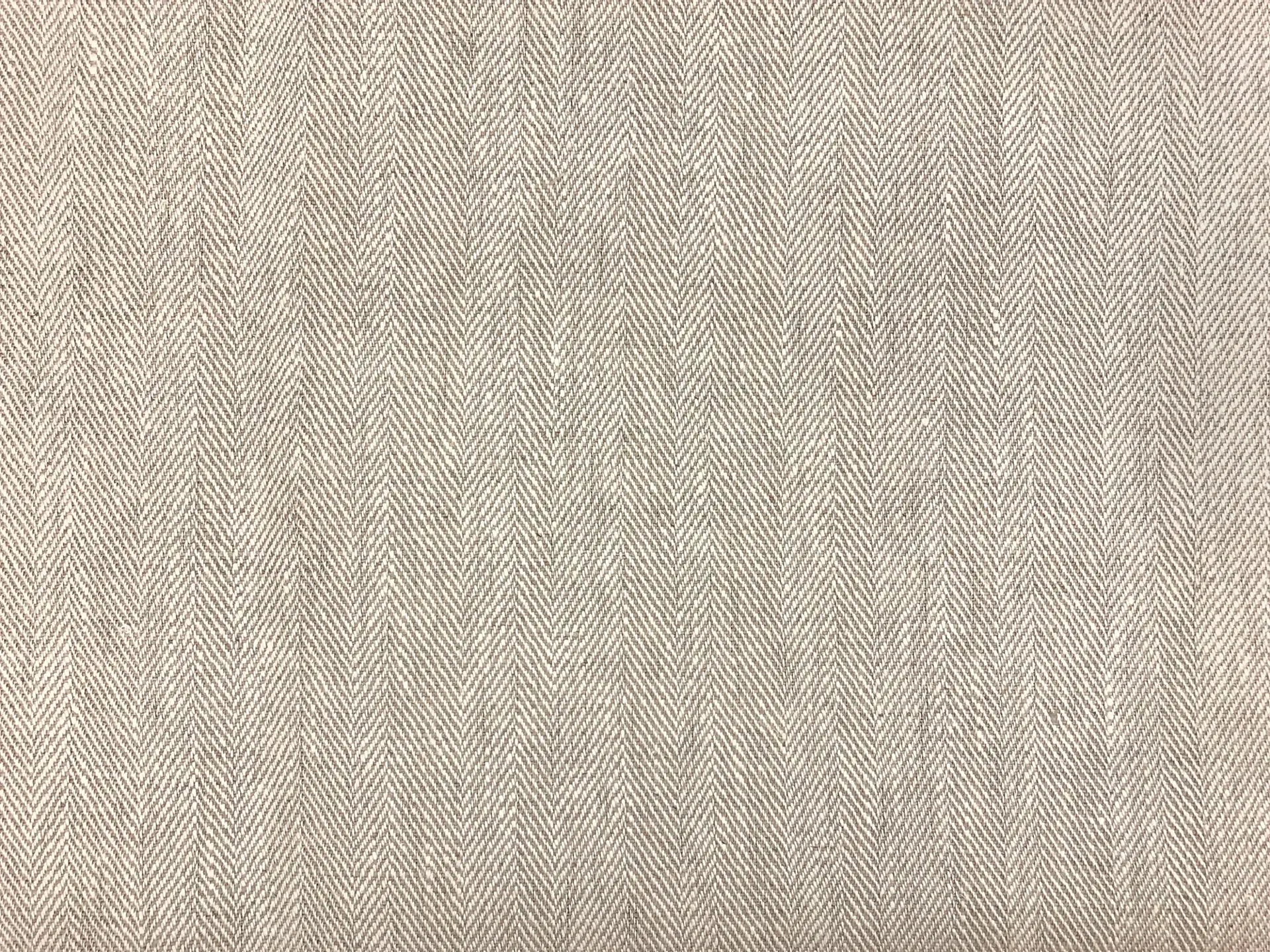 Upholstery Linen Herringbone in Oatmeal