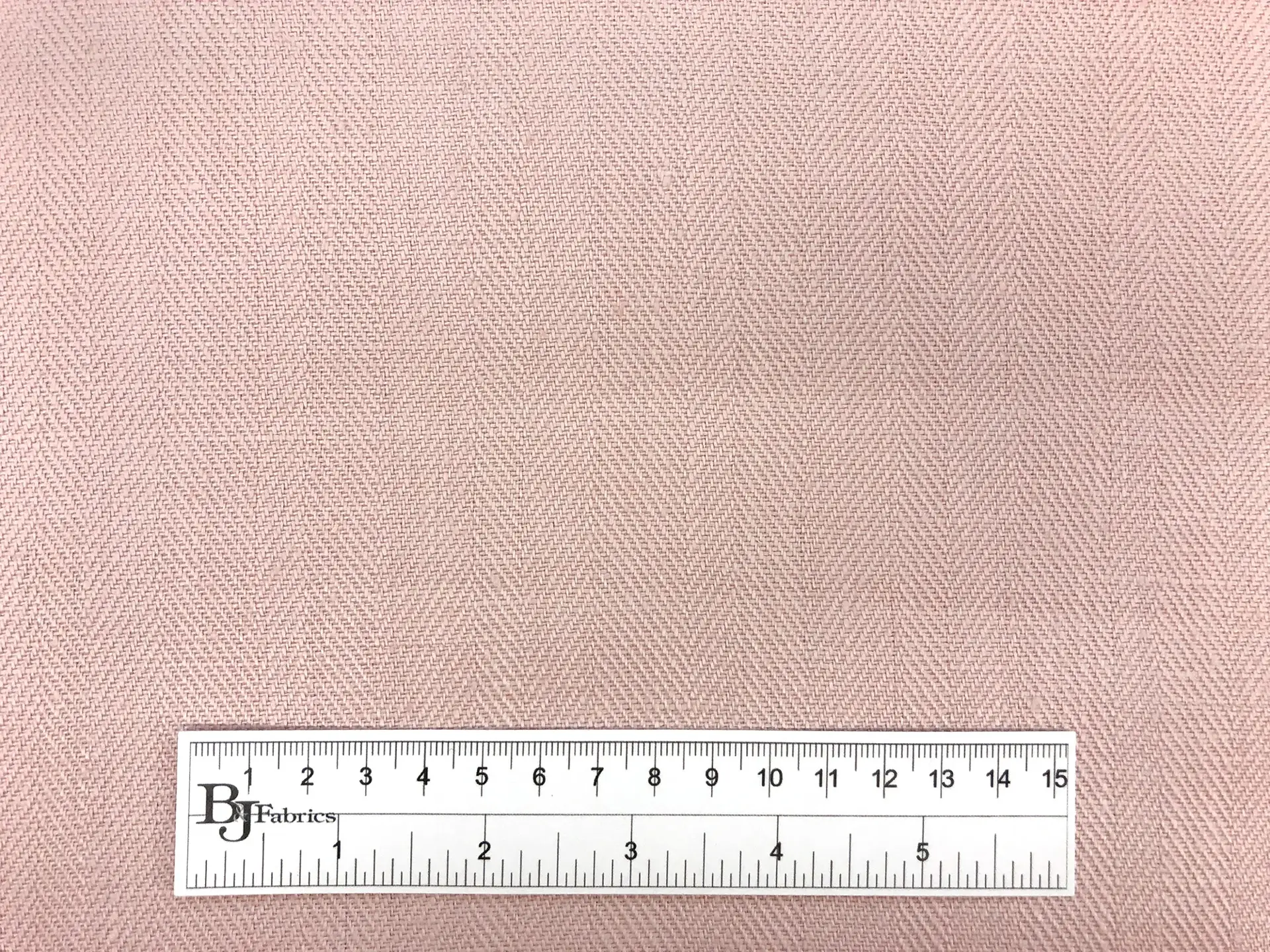 Upholstery Linen Herringbone in Blush
