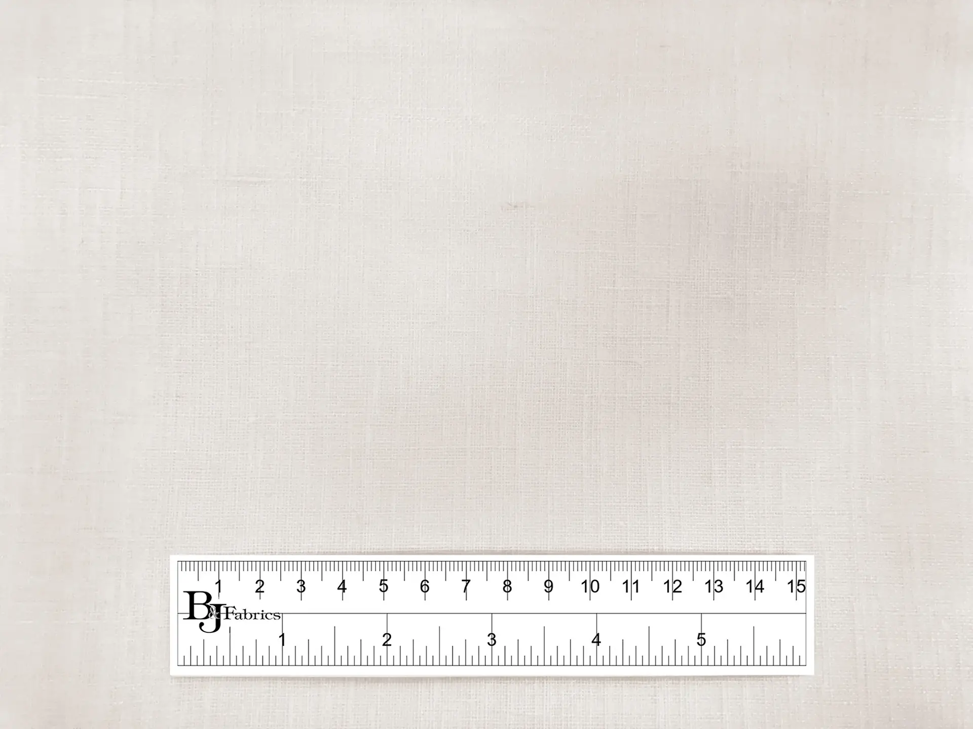 Linen and Poly Blend Sheer Mesh in Ivory