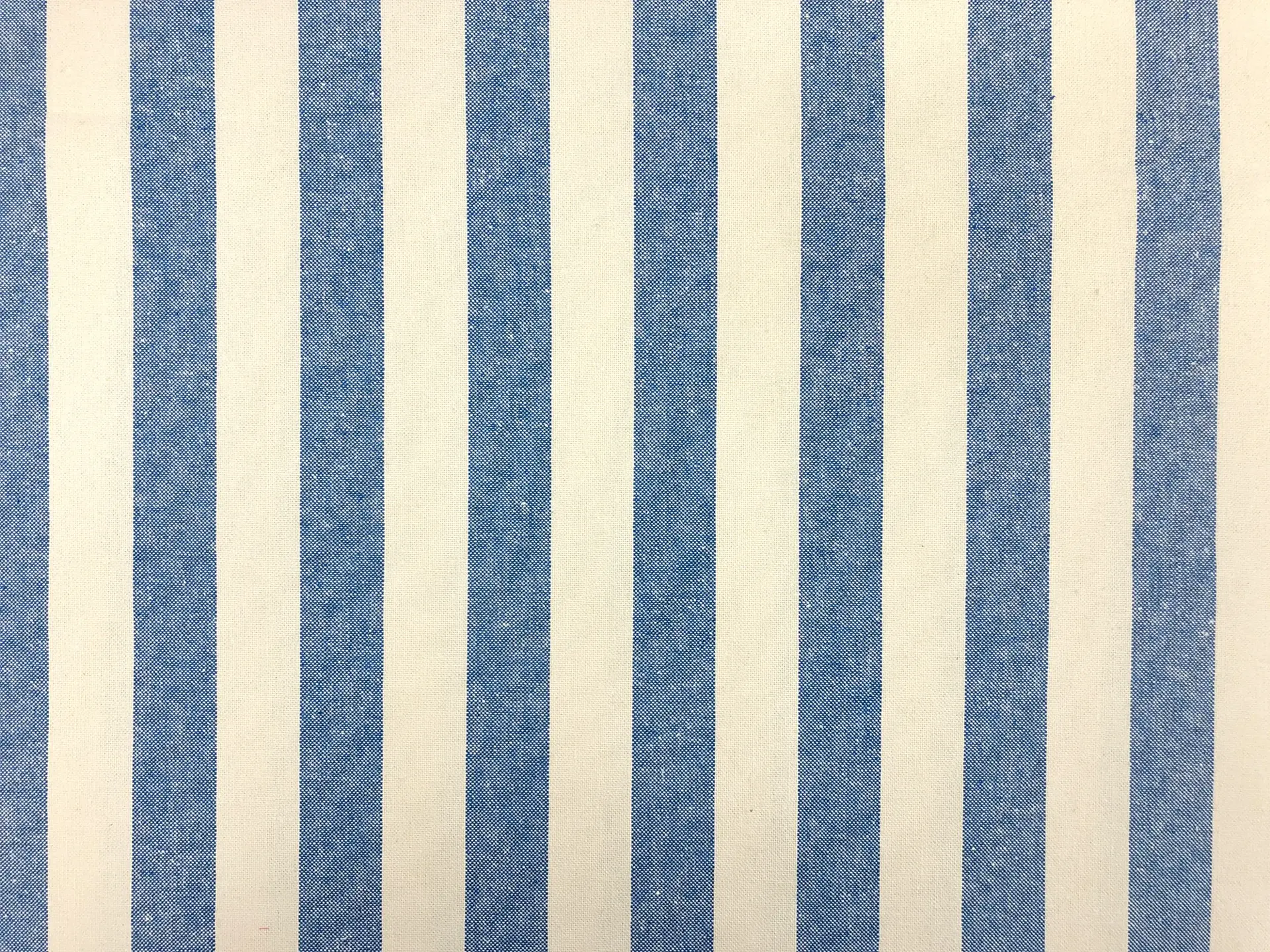 Cotton Canvas 1" Stripe in French Blue