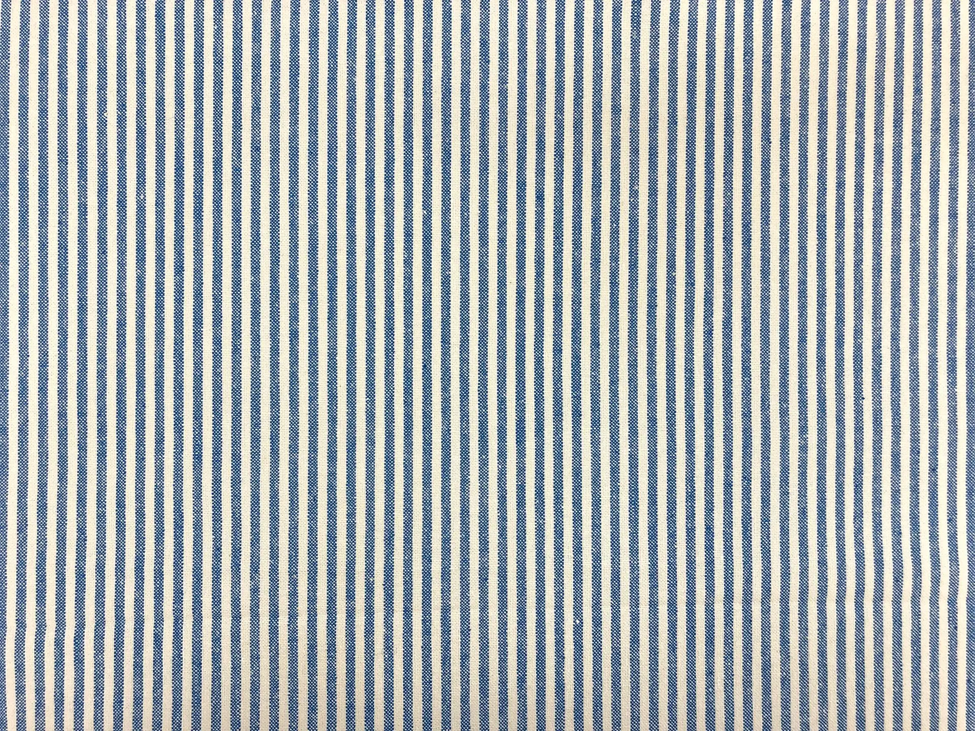 Cotton Canvas 1/8" Stripe in French Blue