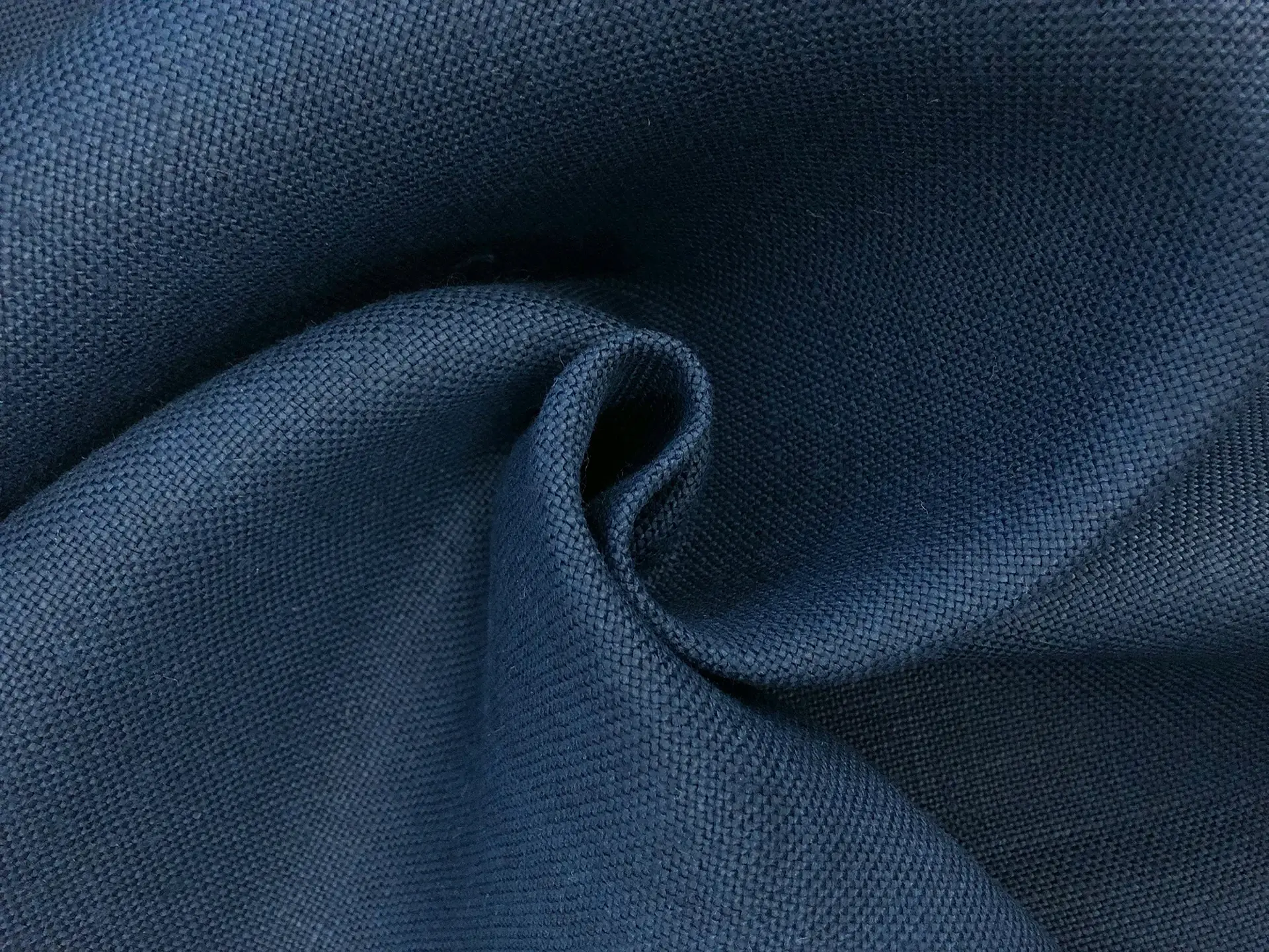 Linen Upholstery in New Indigo