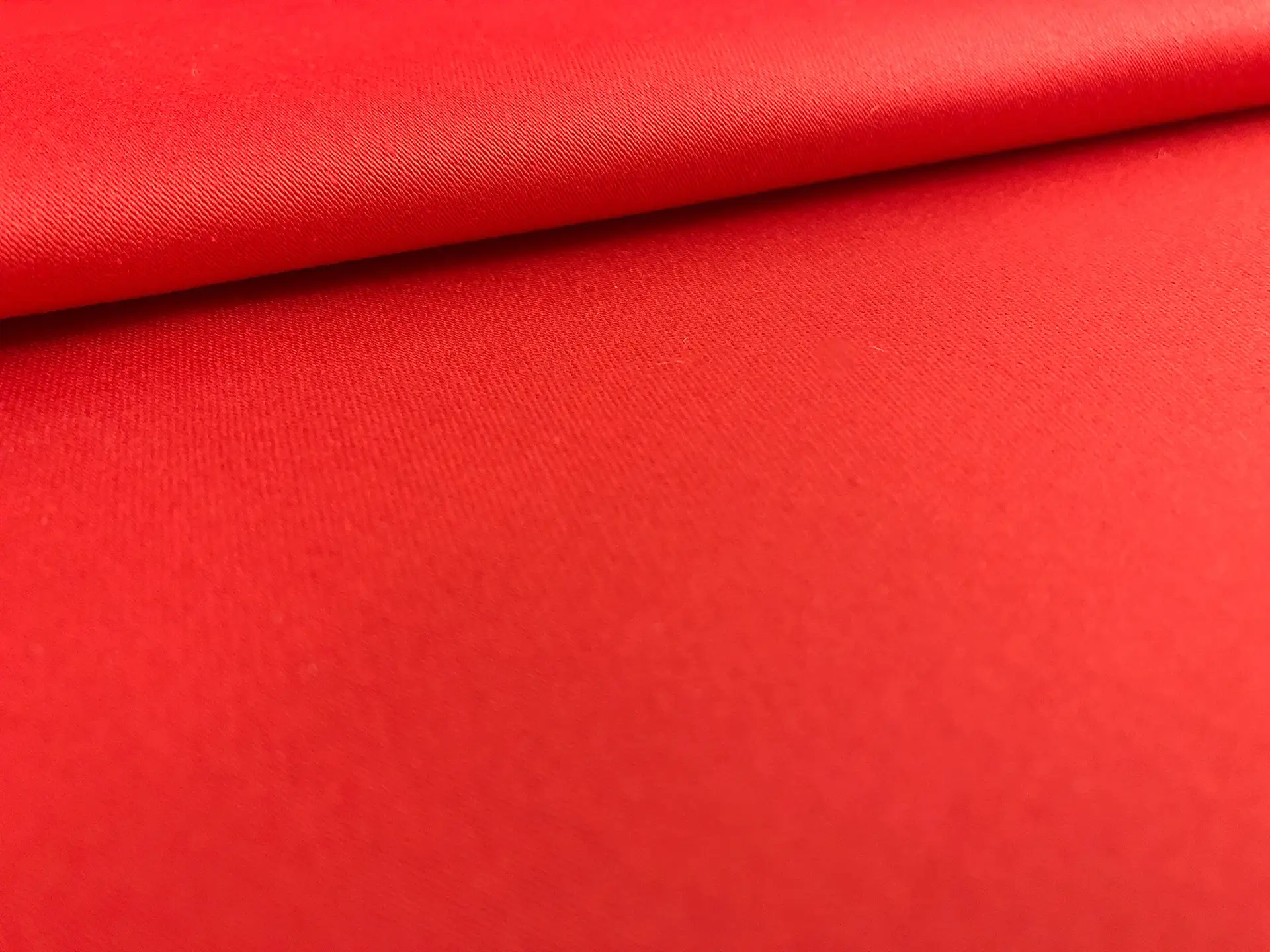 Italian Stretch Cotton Sateen in Red