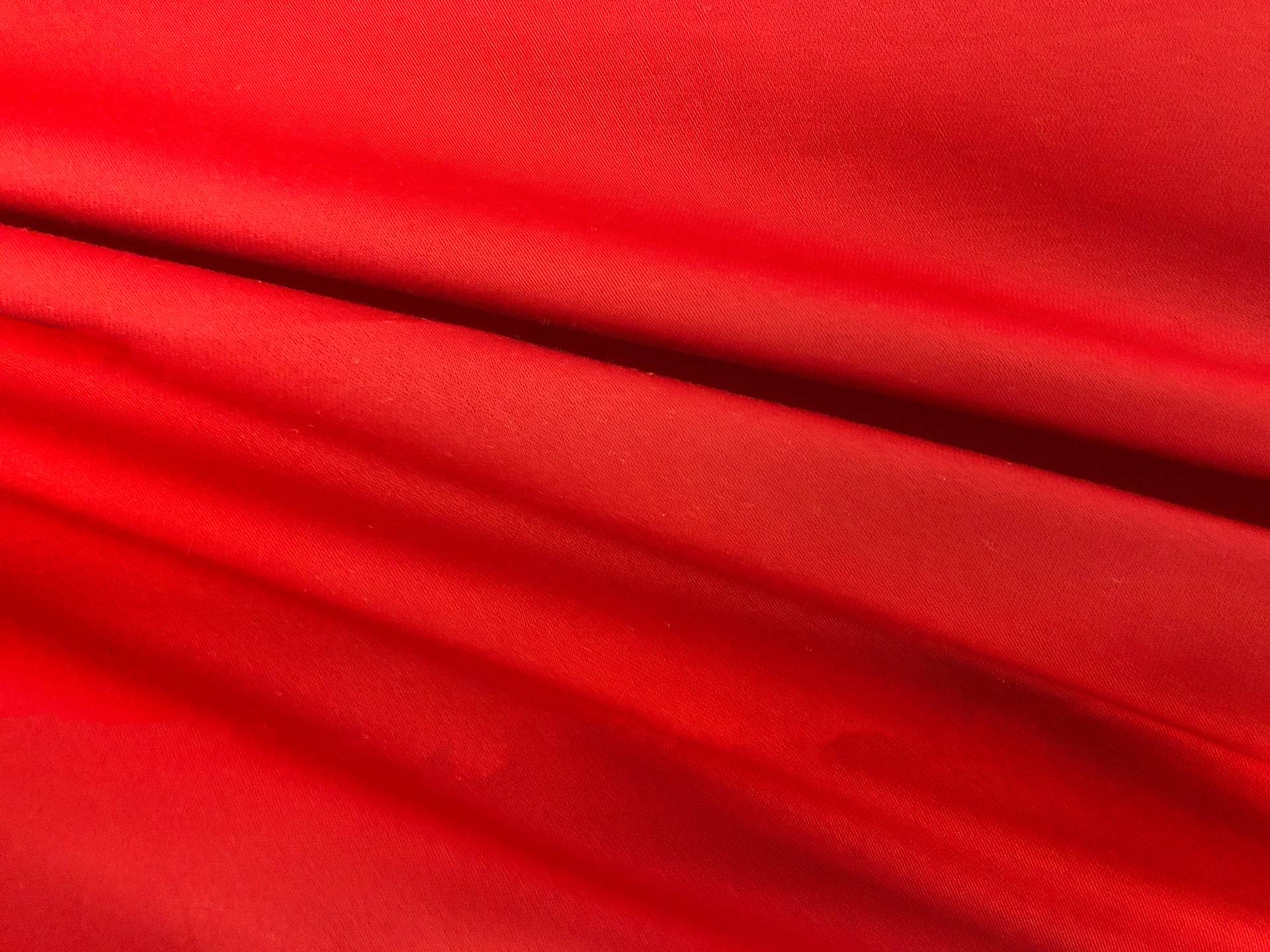 Italian Stretch Cotton Sateen in Red