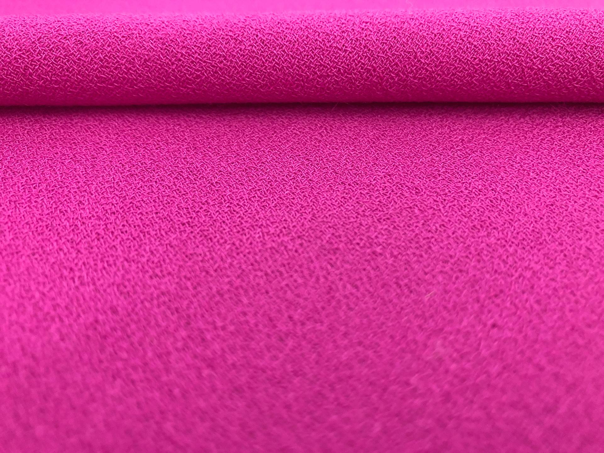 Italian Wool Crepe in Fuchsia
